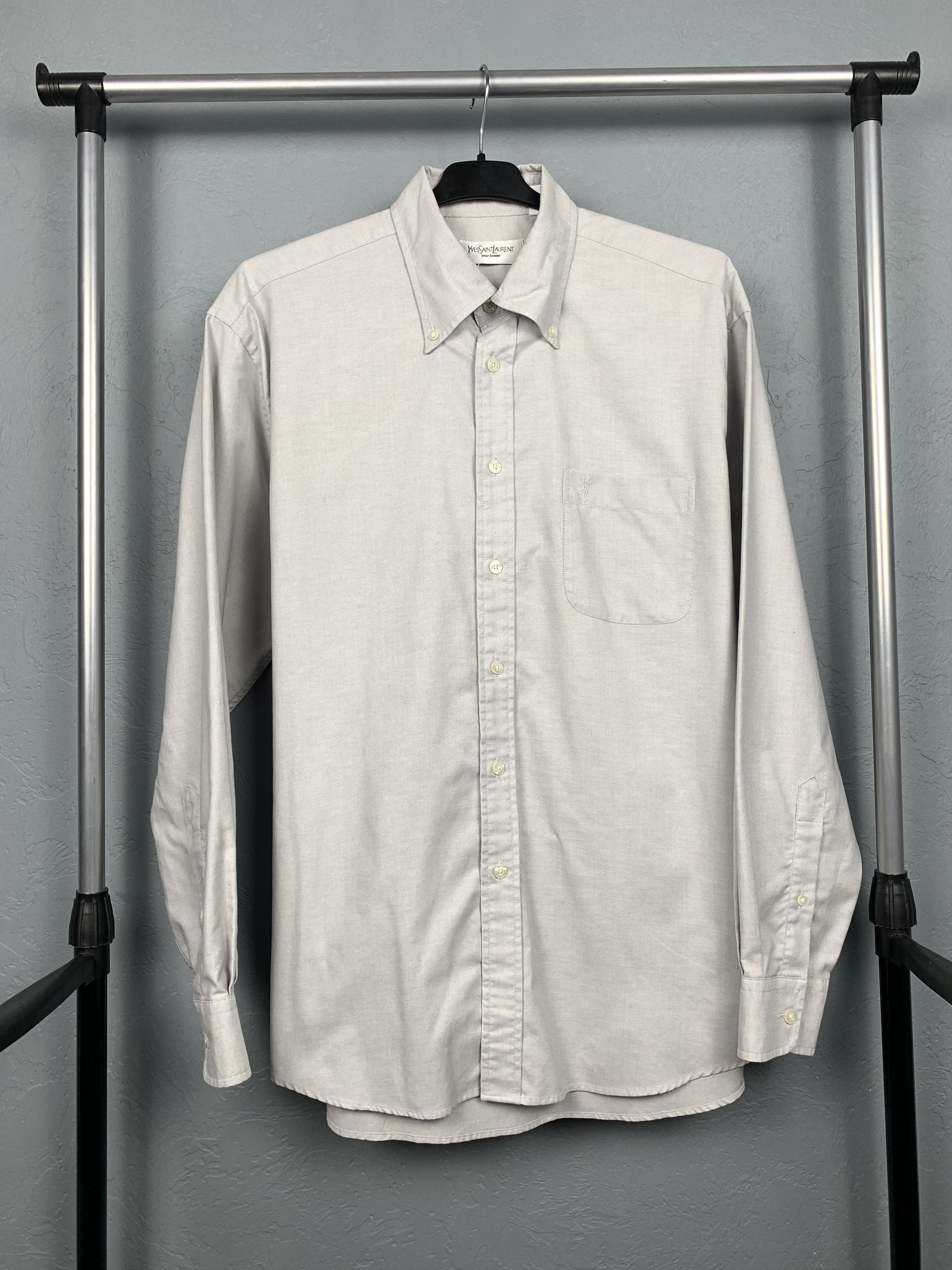 Yves Saint Laurent Yves Saint Laurent YSL mens long sleeve shirt Size US L / EU 52-54 / 3 - 1 Thumbnail