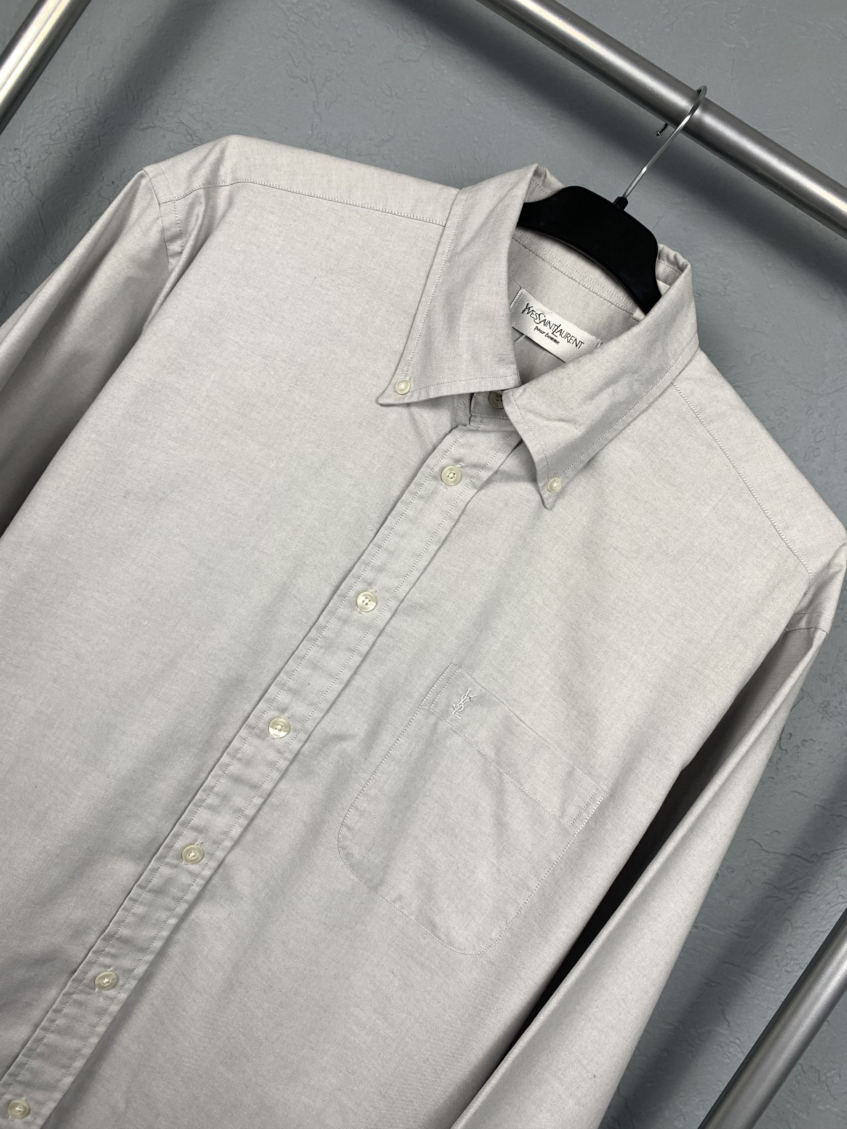 Yves Saint Laurent Yves Saint Laurent YSL mens long sleeve shirt Size US L / EU 52-54 / 3 - 2 Thumbnail