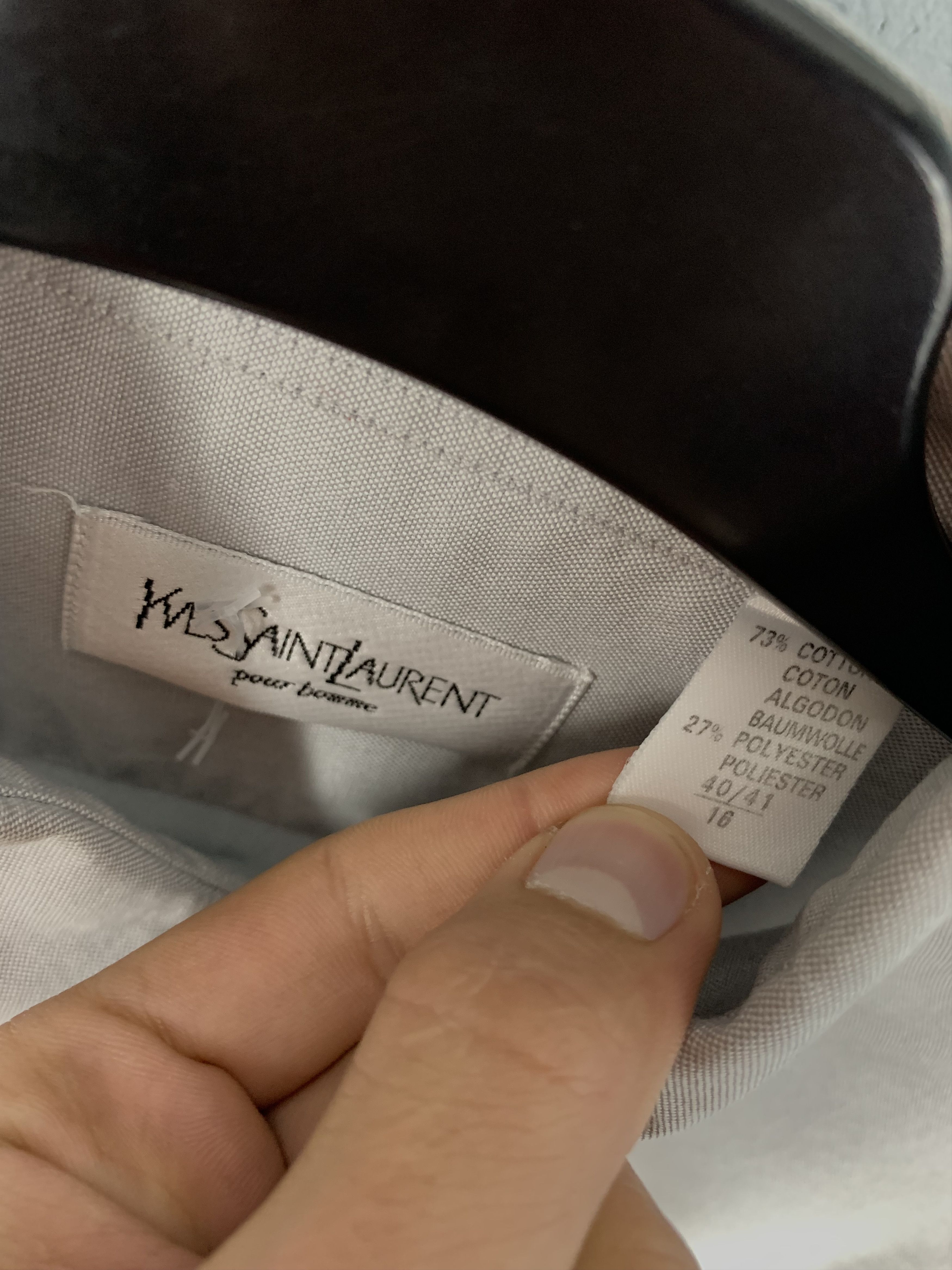Yves Saint Laurent Yves Saint Laurent YSL mens long sleeve shirt Size US L / EU 52-54 / 3 - 3 Thumbnail