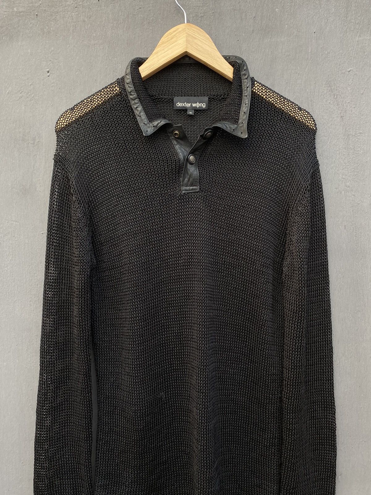Vintage Dexter Wong Avant Gard knit mesh longsleeve size M/L Size US M / EU 48-50 / 2 - 4 Thumbnail