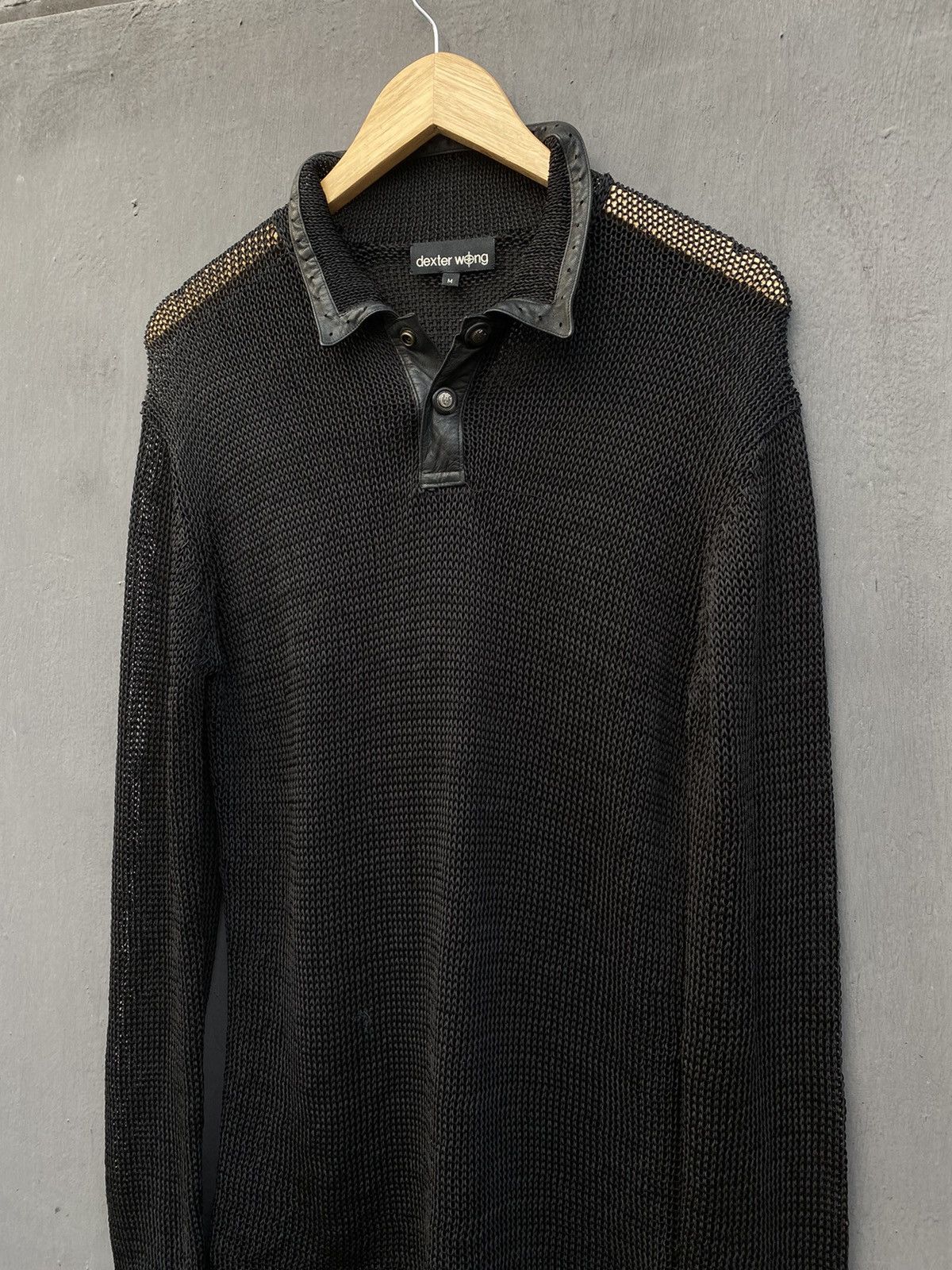 Vintage Dexter Wong Avant Gard knit mesh longsleeve size M/L Size US M / EU 48-50 / 2 - 2 Thumbnail
