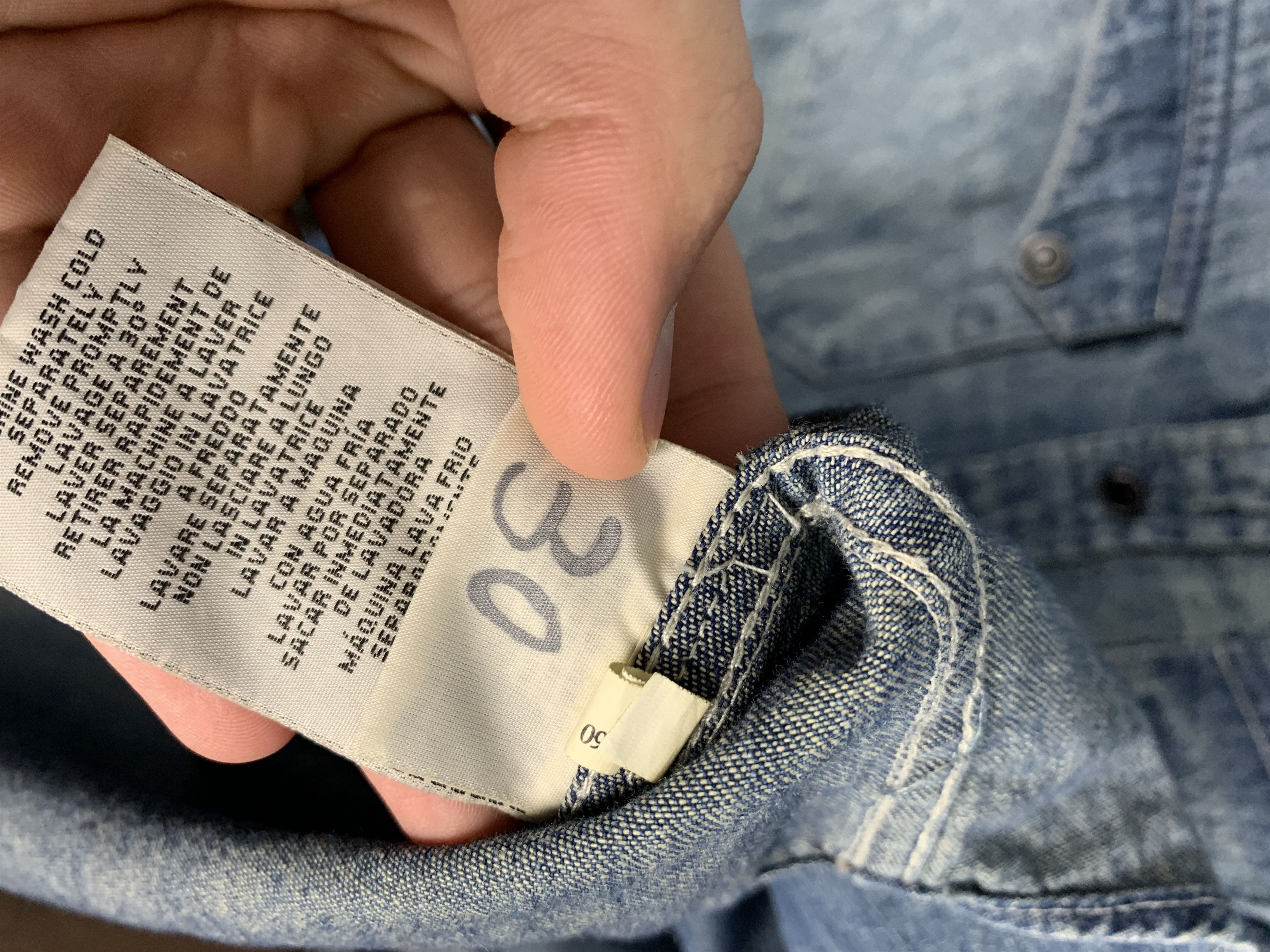 Denim & Supply Ralph Lauren × Polo Ralph Lauren × Vintage Denim And Supply Ralph Lauren Vintage Mens Denim Shirt Size US S / EU 44-46 / 1 - 5 Thumbnail