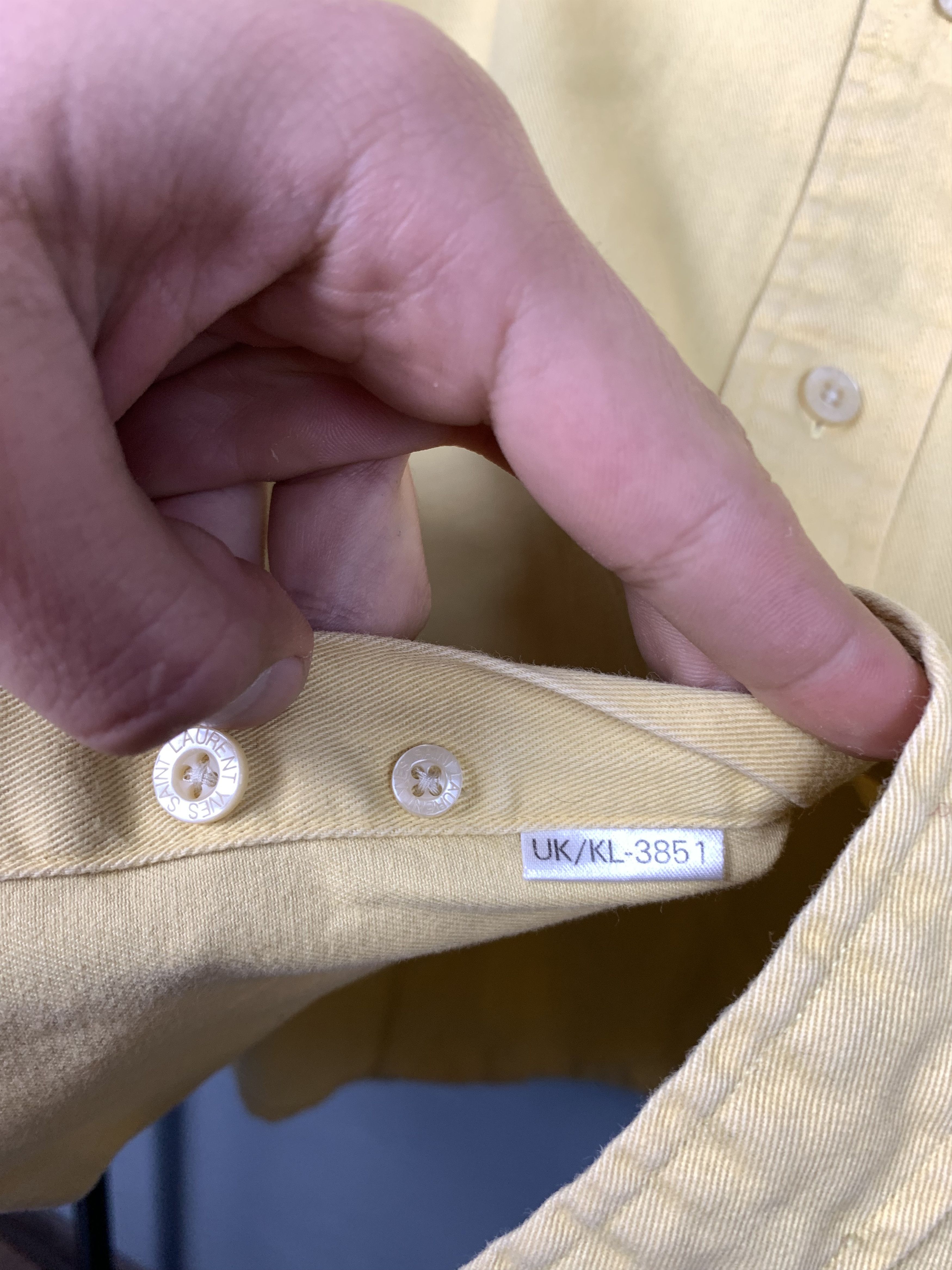 Yves Saint Laurent Vintage Yves Saint Laurent YSL men's shirt Size US L / EU 52-54 / 3 - 4 Thumbnail
