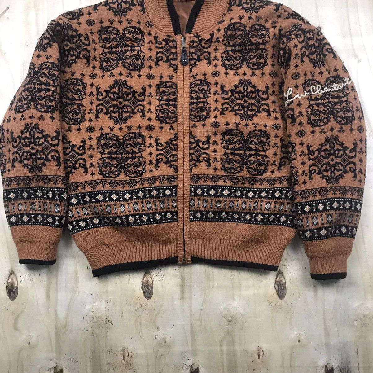 Japanese Brand × Vintage Archive Lui Chantant Damask Print Reversible Cargo Jacket Size US L / EU 52-54 / 3 - 11 Thumbnail