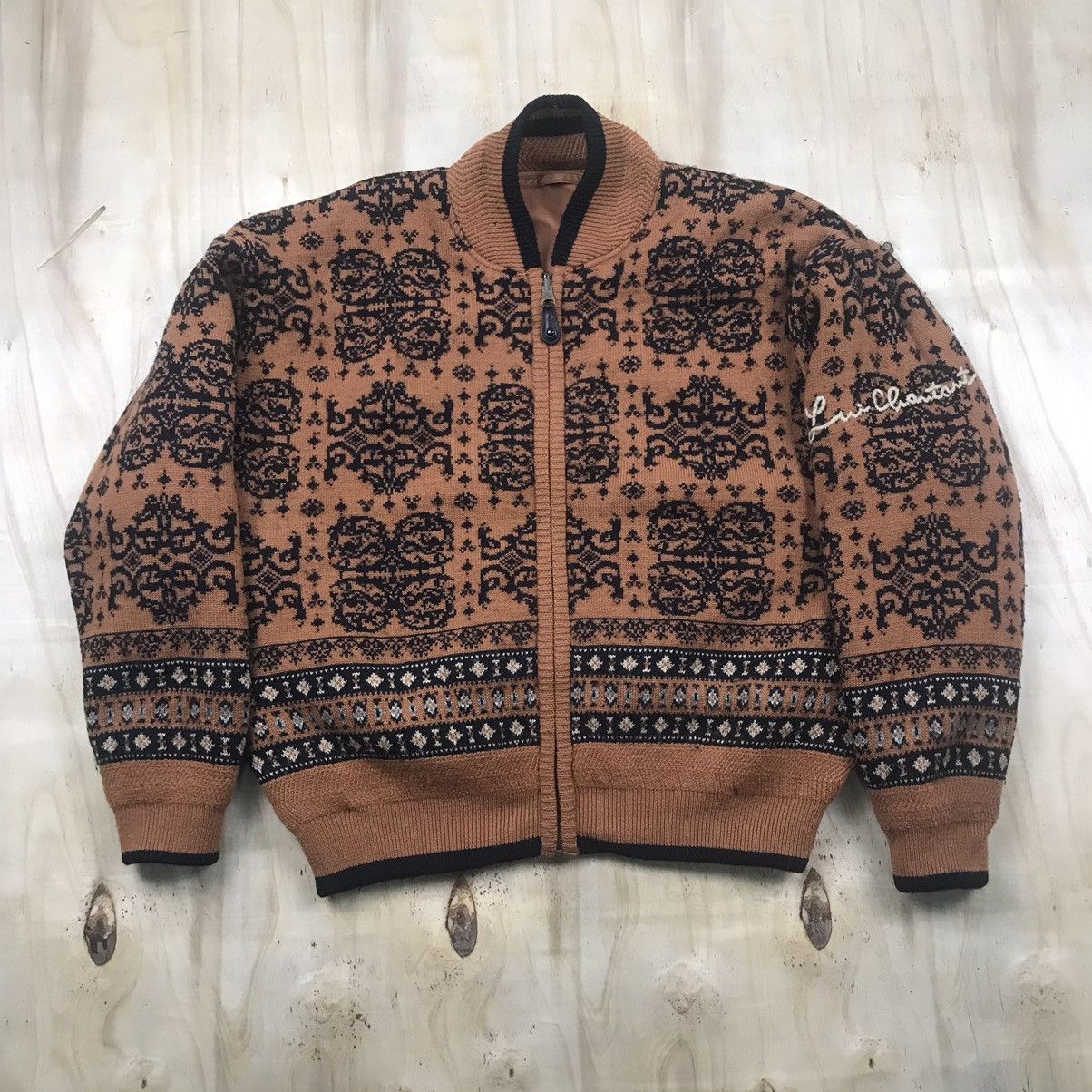 Japanese Brand × Vintage Archive Lui Chantant Damask Print Reversible Cargo Jacket Size US L / EU 52-54 / 3 - 8 Thumbnail
