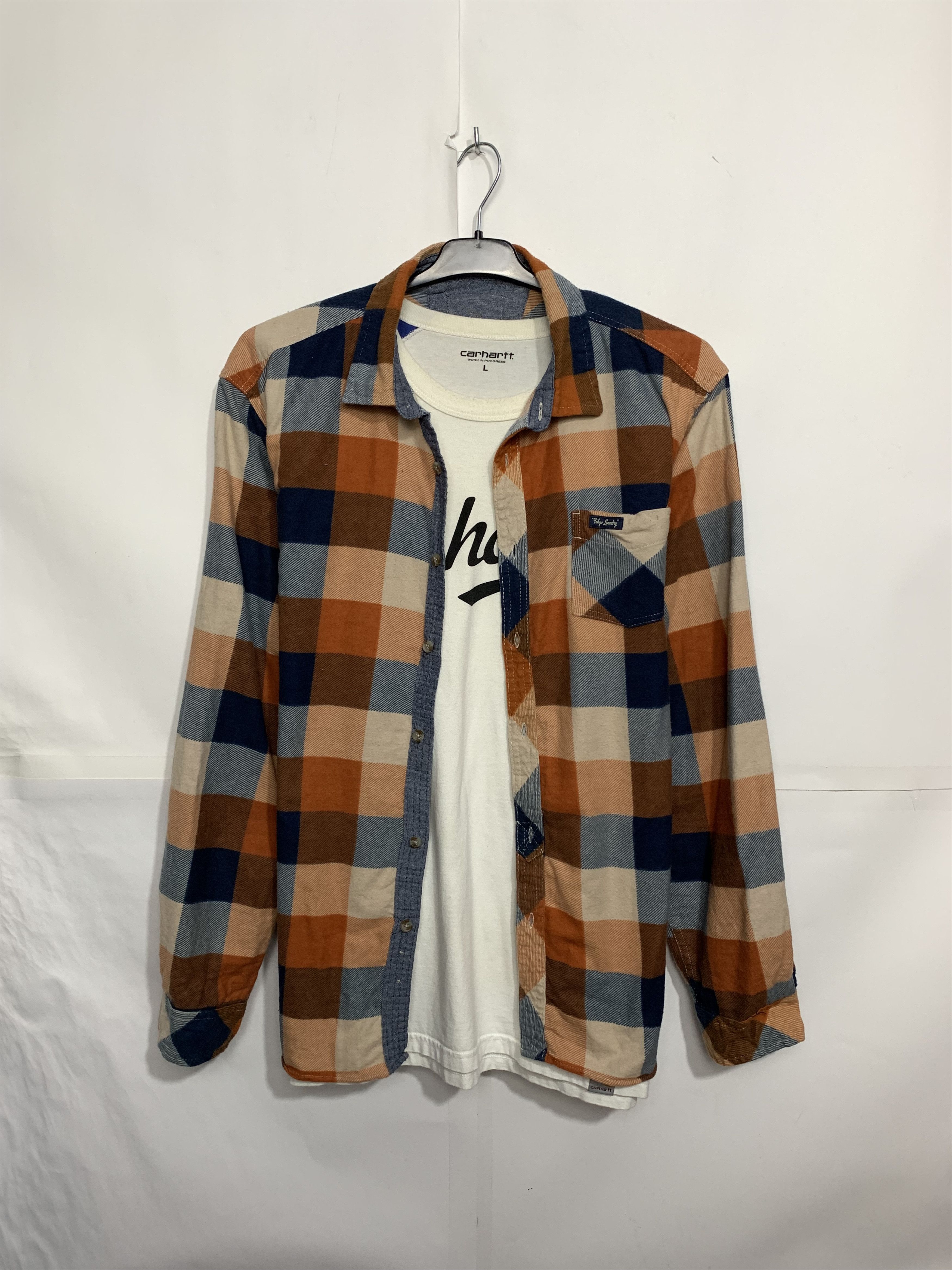 Flannel × Vintage Vintage Flannel Plaid Shirt Travis style Size US L / EU 52-54 / 3 - 1 Thumbnail