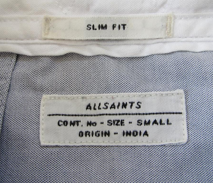 Allsaints ALLSAINTS Danzig Shirt with wire collar Long Sleeve Size US S / EU 44-46 / 1 - 6 Thumbnail