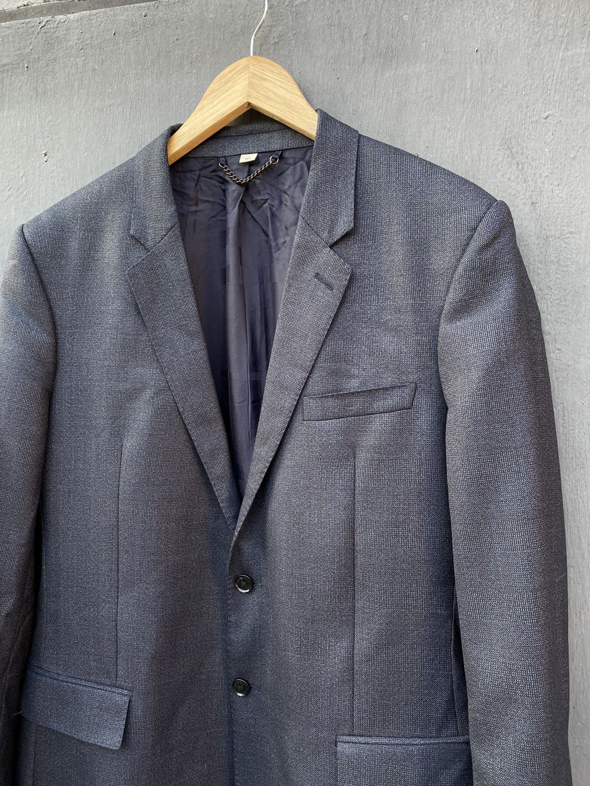 Burberry Burberry milbury navy wool blazer jacket size 56R Size 50R - 2 Thumbnail
