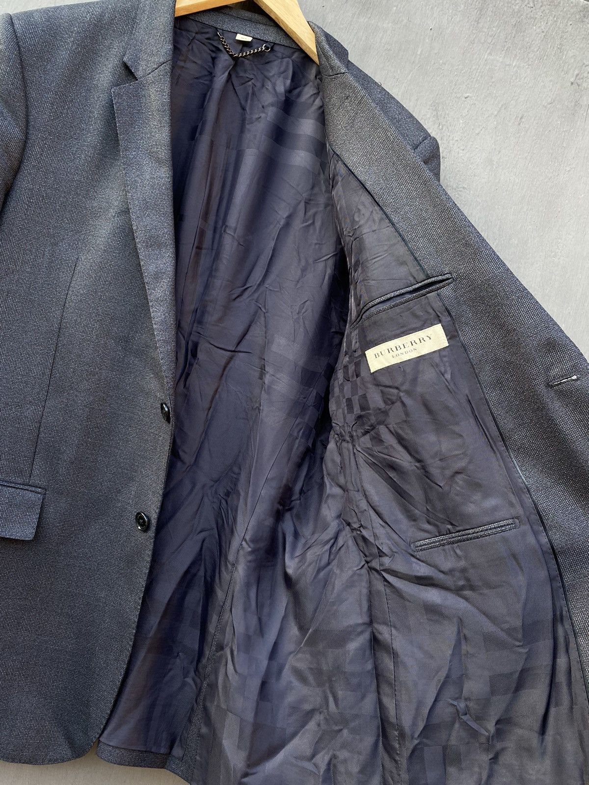 Burberry Burberry milbury navy wool blazer jacket size 56R Size 50R - 7 Thumbnail