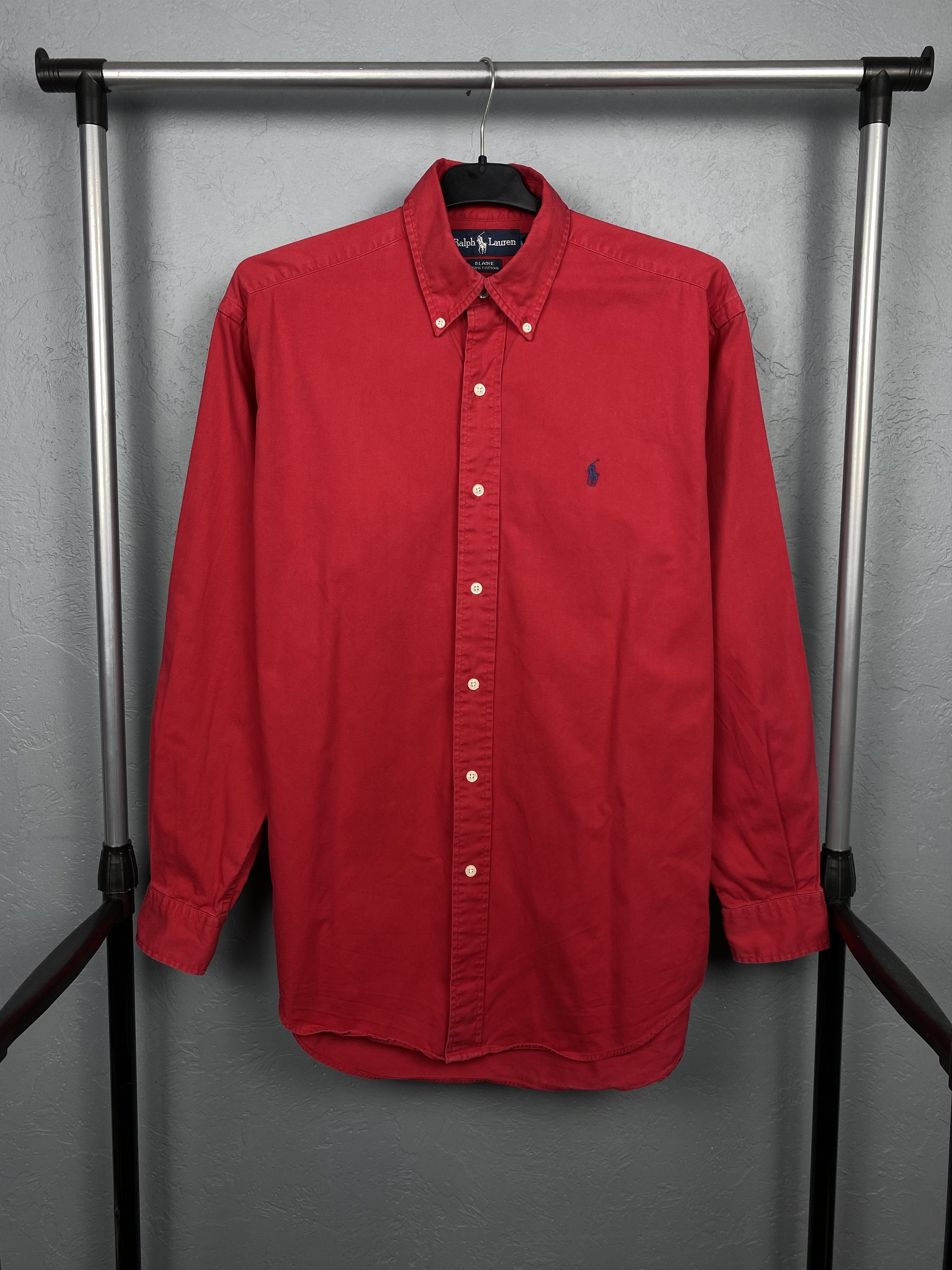 Polo Ralph Lauren Polo Ralph Lauren Heavy Cotton Long Sleeve Shirt Size US S / EU 44-46 / 1 - 1 Thumbnail