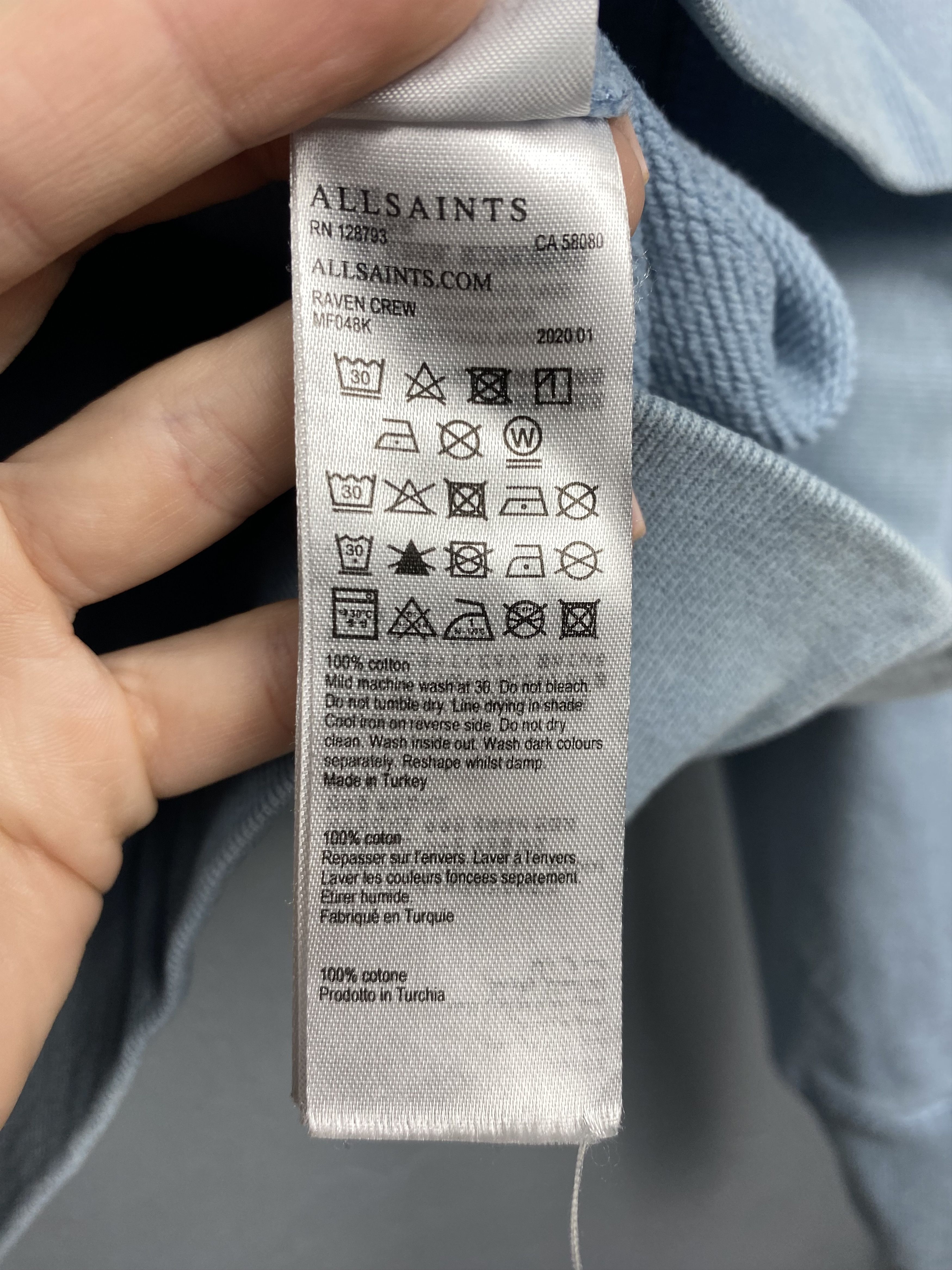 Allsaints Allsaints Mens Sweatshirt Y2K Size US S / EU 44-46 / 1 - 6 Thumbnail