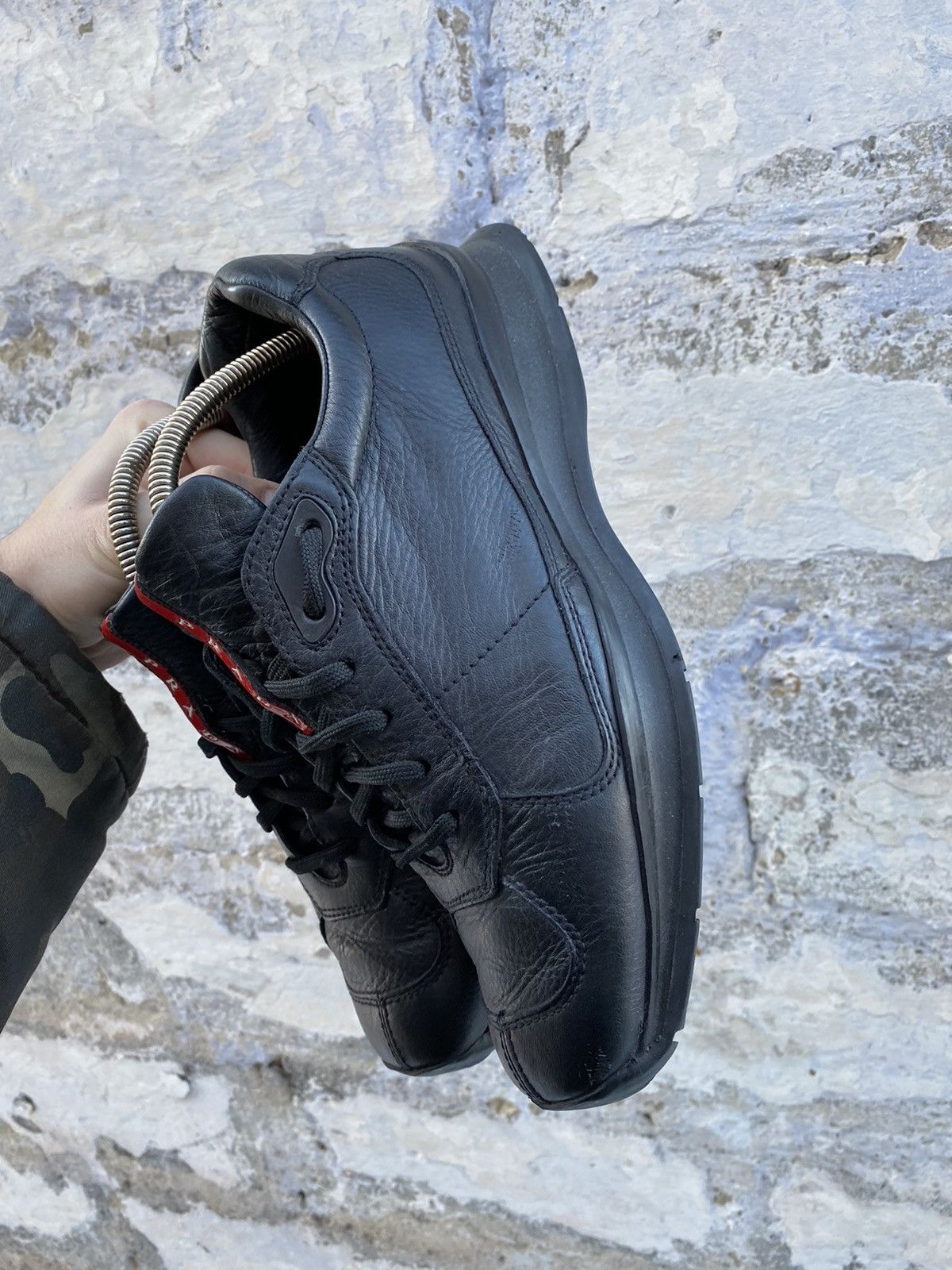 Prada Prada leather black shoes size 6.5 made in italy Size US 7 / EU 40 - 6 Thumbnail