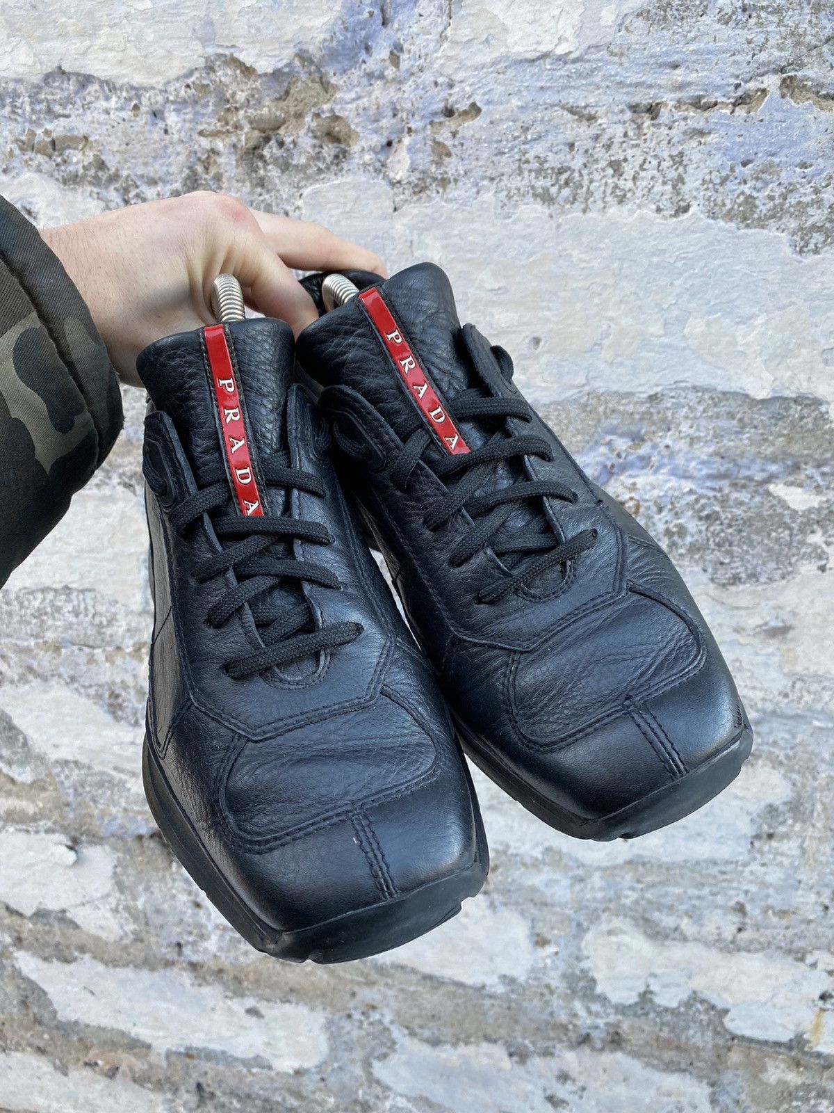 Prada Prada leather black shoes size 6.5 made in italy Size US 7 / EU 40 - 5 Thumbnail