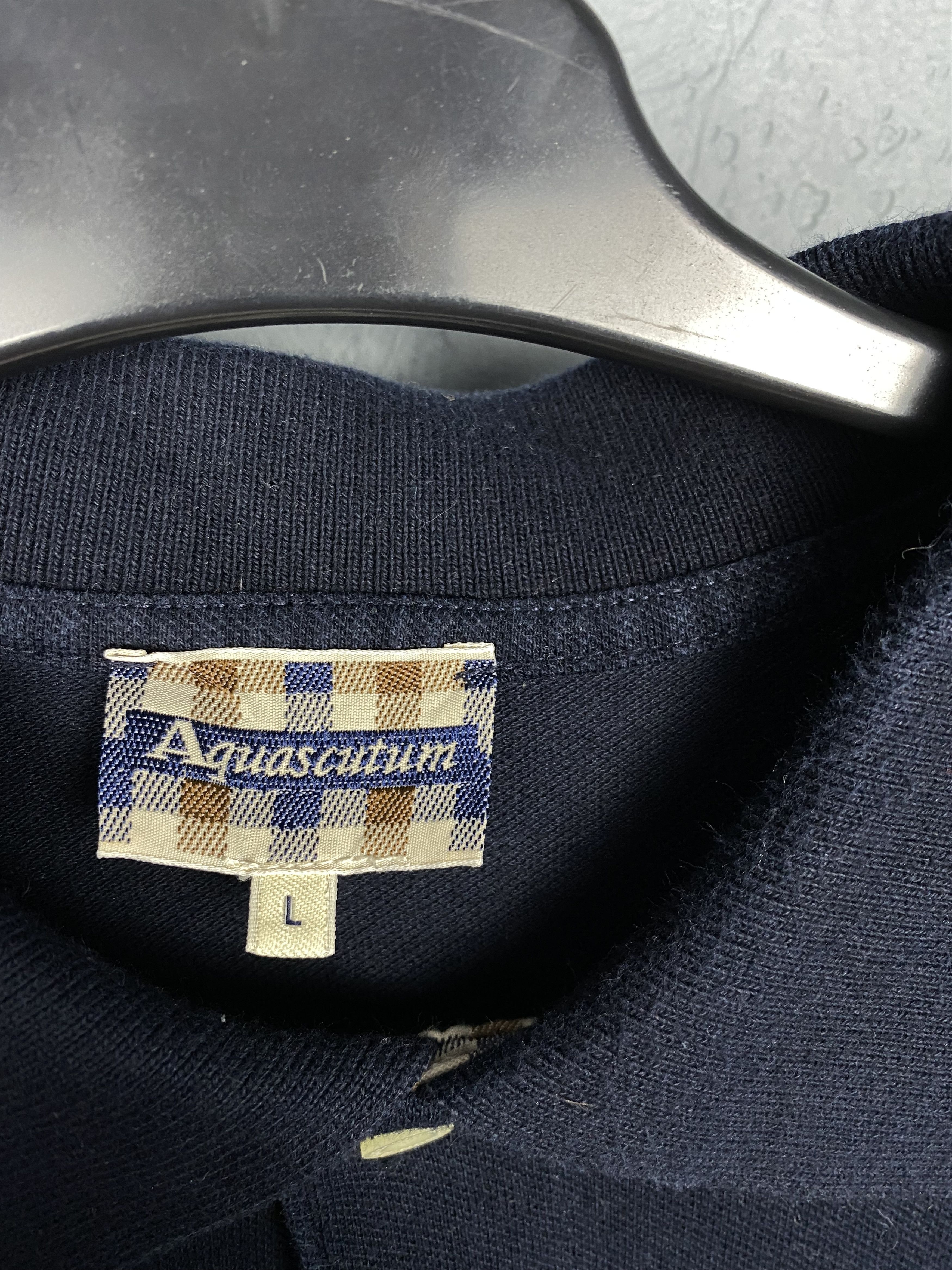 Aquascutum Aquascutum 90s Vintage Mens Polo Shirt Tee Size US L / EU 52-54 / 3 - 5 Thumbnail