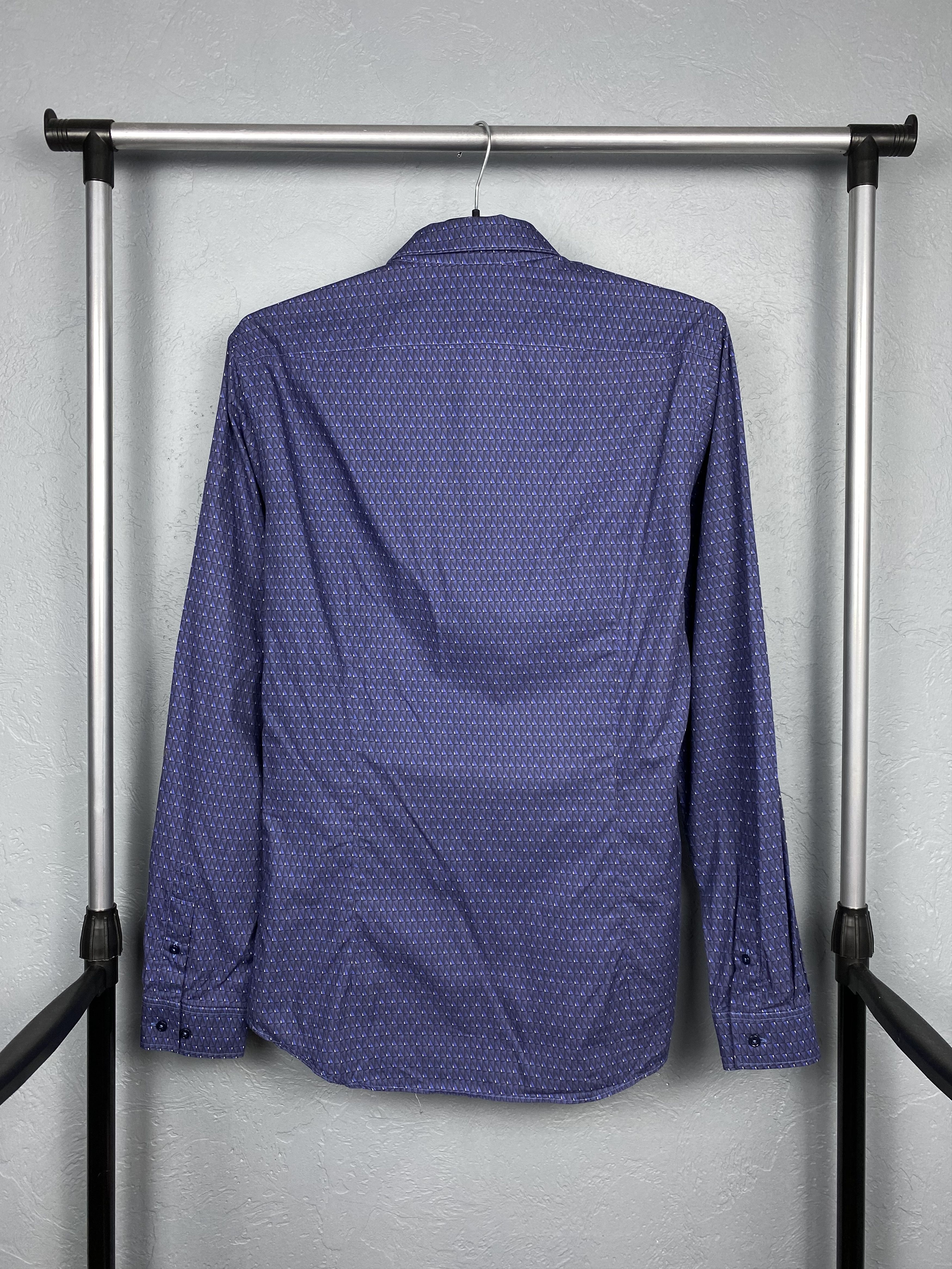 Kenneth Cole × Vintage Kenneth Cole Vintage Mens Long Sleeve Shirt Y2K Slim Fit Size US M / EU 48-50 / 2 - 7 Thumbnail