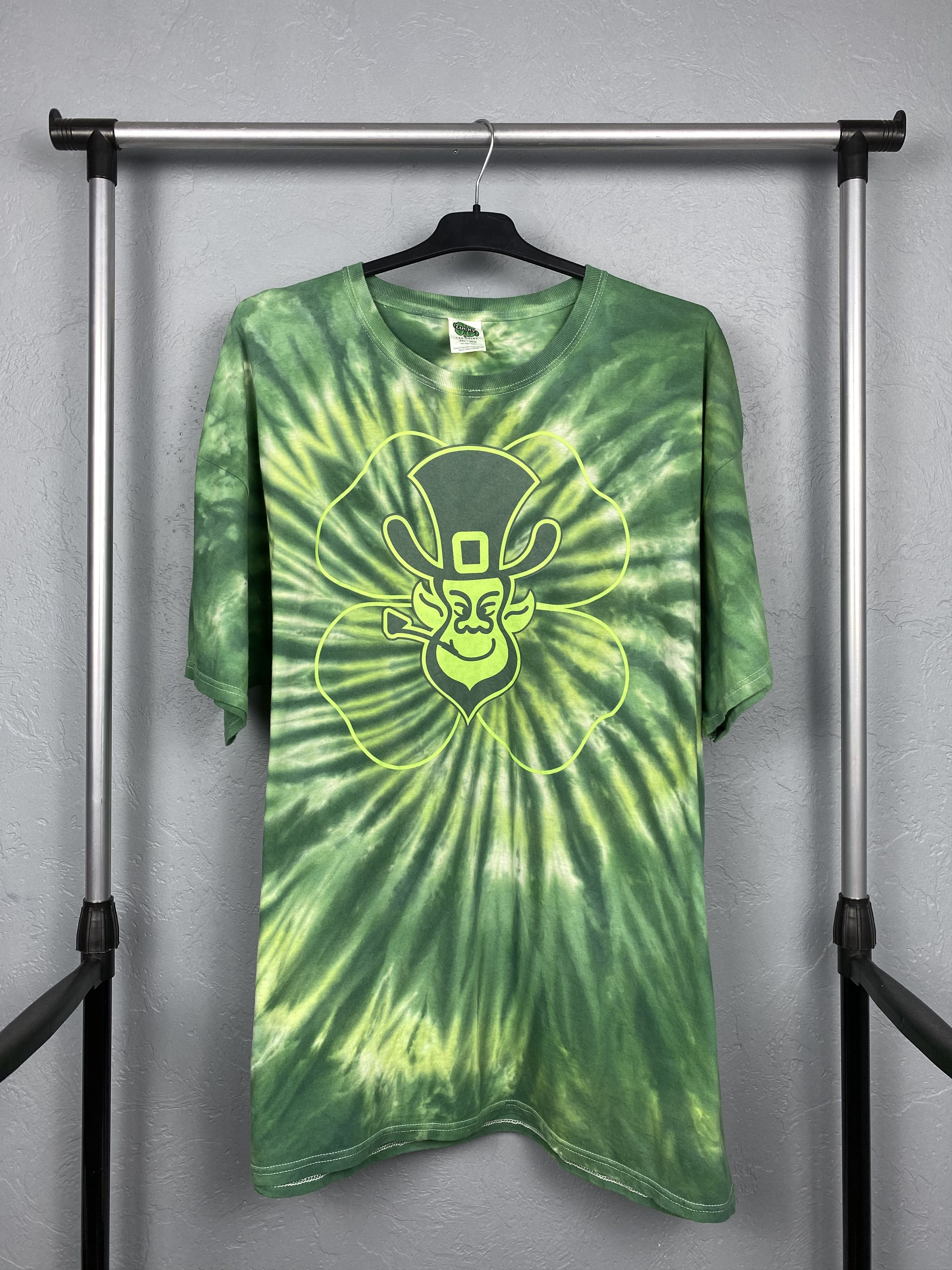 Lucky Brand Vintage Mens Grafic Tie Dye T-Shirt Tee Ireland Short Sleeve T Shirts