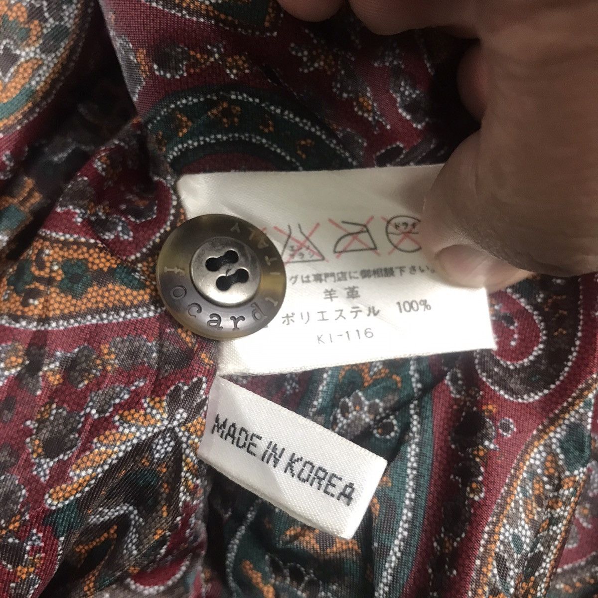 Japanese Brand × Vintage Vintage Focardi Italy Mixed Hybrid Leather/Suede Jacket Size US L / EU 52-54 / 3 - 10 Thumbnail