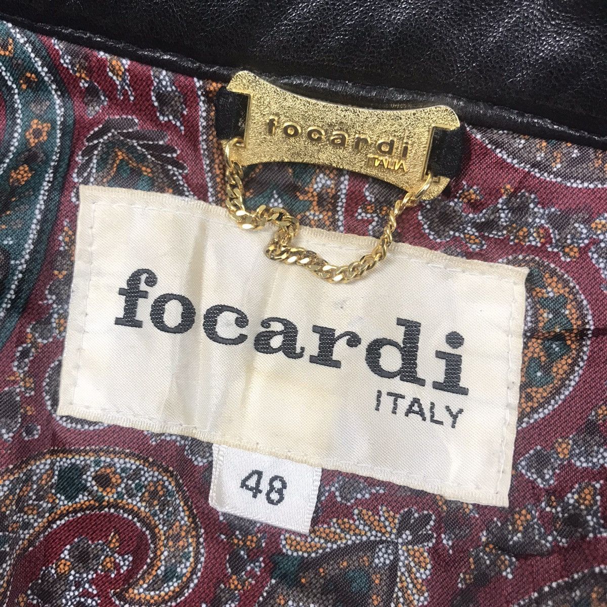 Japanese Brand × Vintage Vintage Focardi Italy Mixed Hybrid Leather/Suede Jacket Size US L / EU 52-54 / 3 - 9 Thumbnail