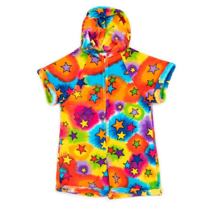 Designer MADE WITH LOVE AND KISSES Stars Romper In Tie Dye Grailed