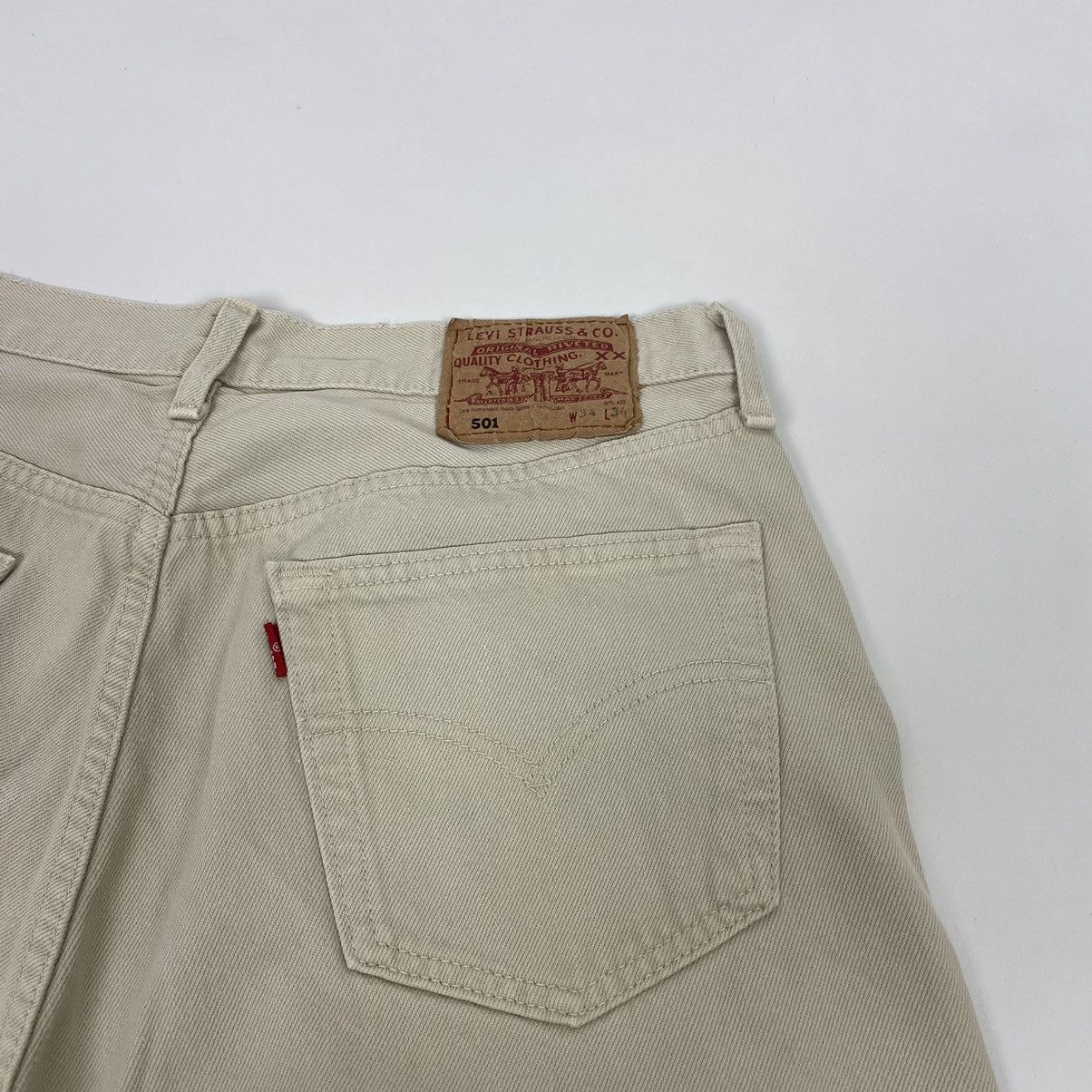 Levi's Vintage Clothing 90’s Vintage Levi’s 501 Denim Jeans 34x34 Size US 34 / EU 50 - 8 Thumbnail