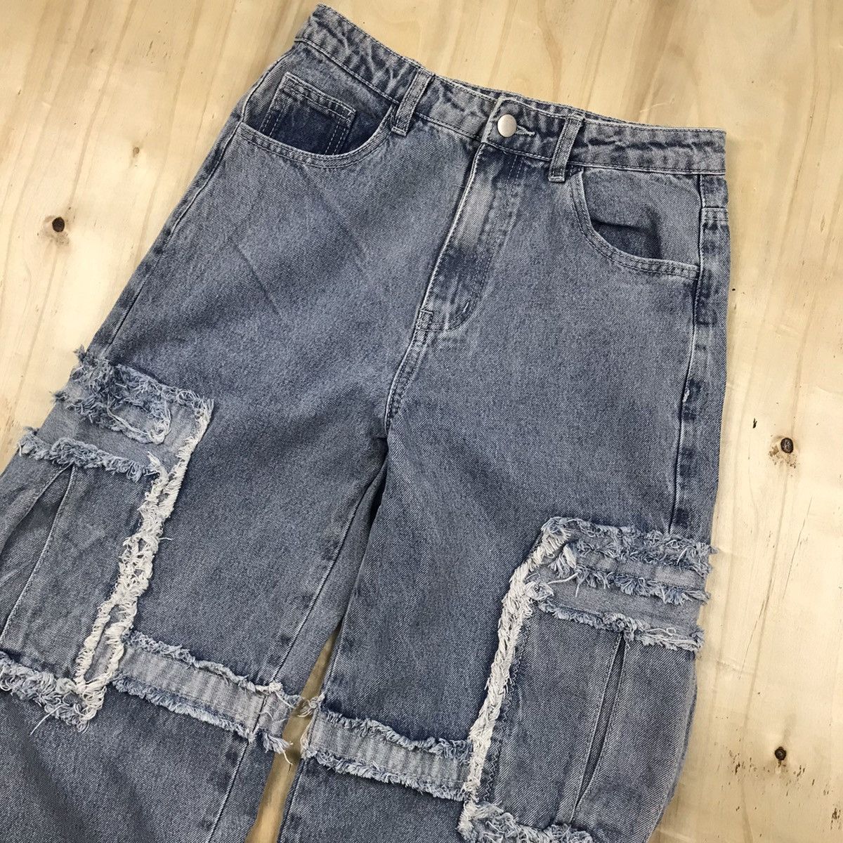 Japanese Brand × Vintage Vintage Shein Hagi Fringe Cargo Pants Size US 29 - 4 Thumbnail