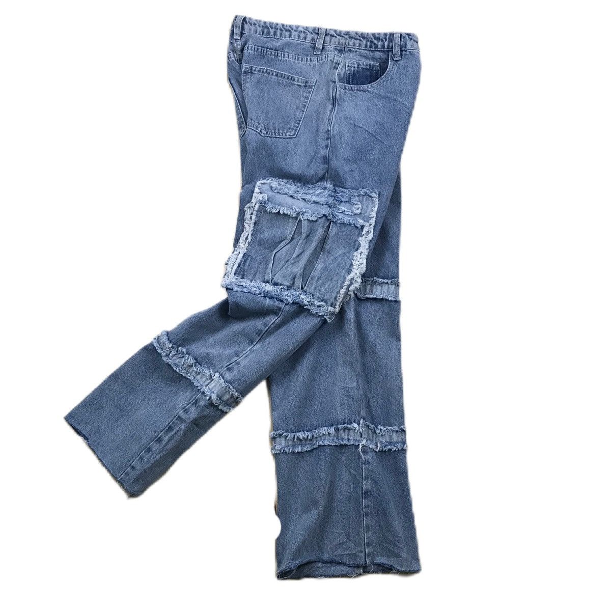 Japanese Brand × Vintage Vintage Shein Hagi Fringe Cargo Pants Size US 29 - 2 Thumbnail
