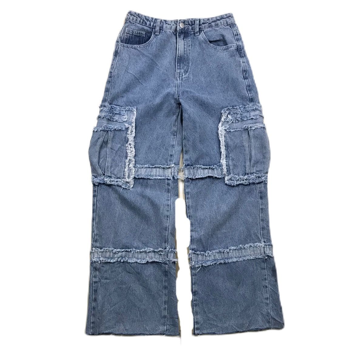 Japanese Brand × Vintage Vintage Shein Hagi Fringe Cargo Pants Size US 29 - 1 Thumbnail
