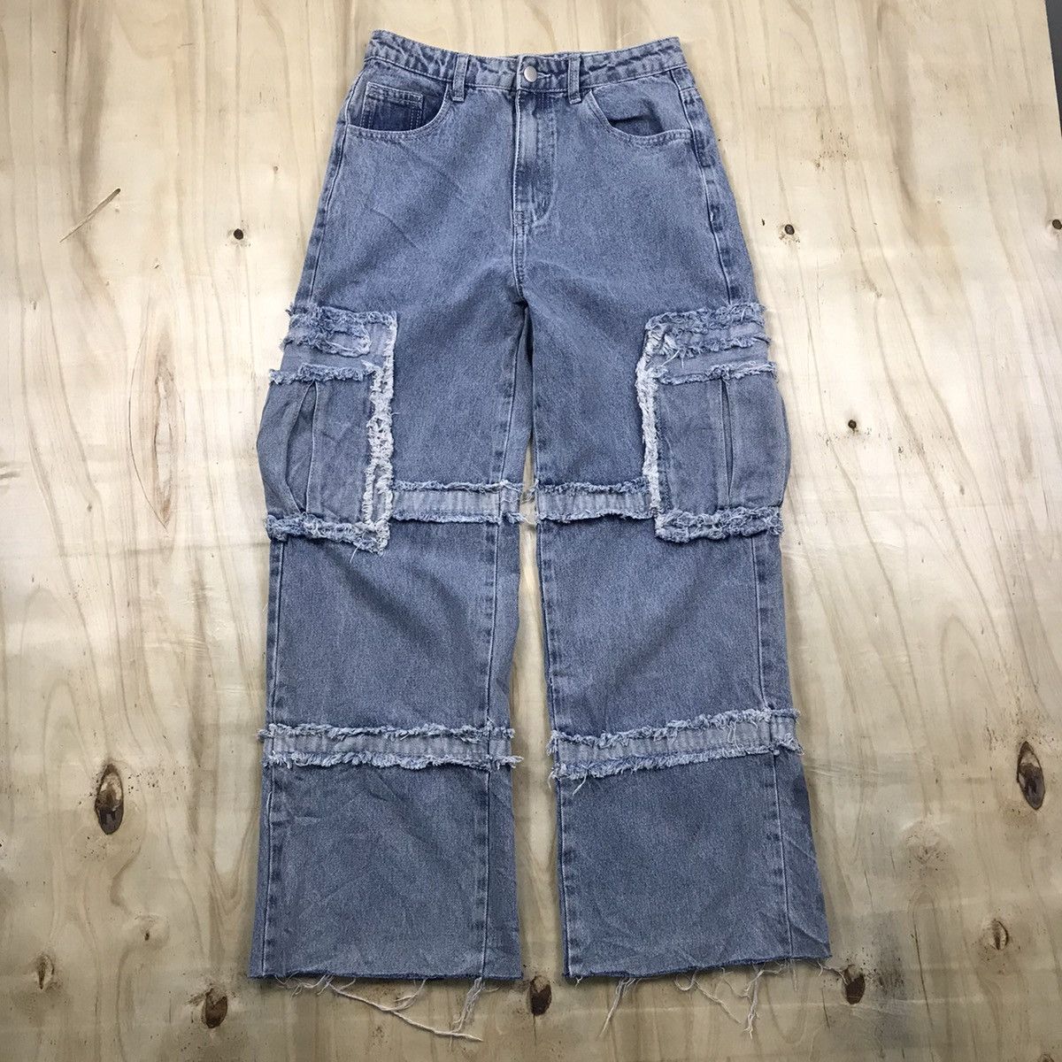Japanese Brand × Vintage Vintage Shein Hagi Fringe Cargo Pants Size US 29 - 3 Thumbnail