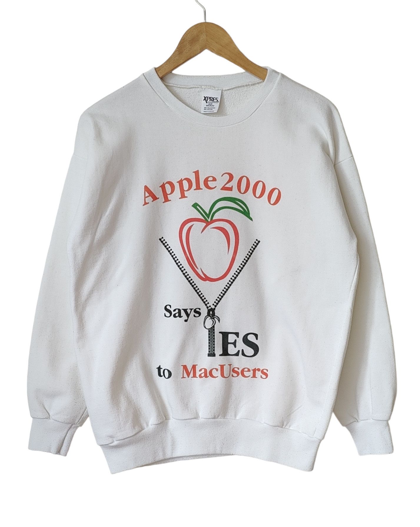Apple × Vintage Apple MAC Users Vintage 2000 Macintosh Official Sweatshirt Size US M / EU 48-50 / 2 - 1 Thumbnail