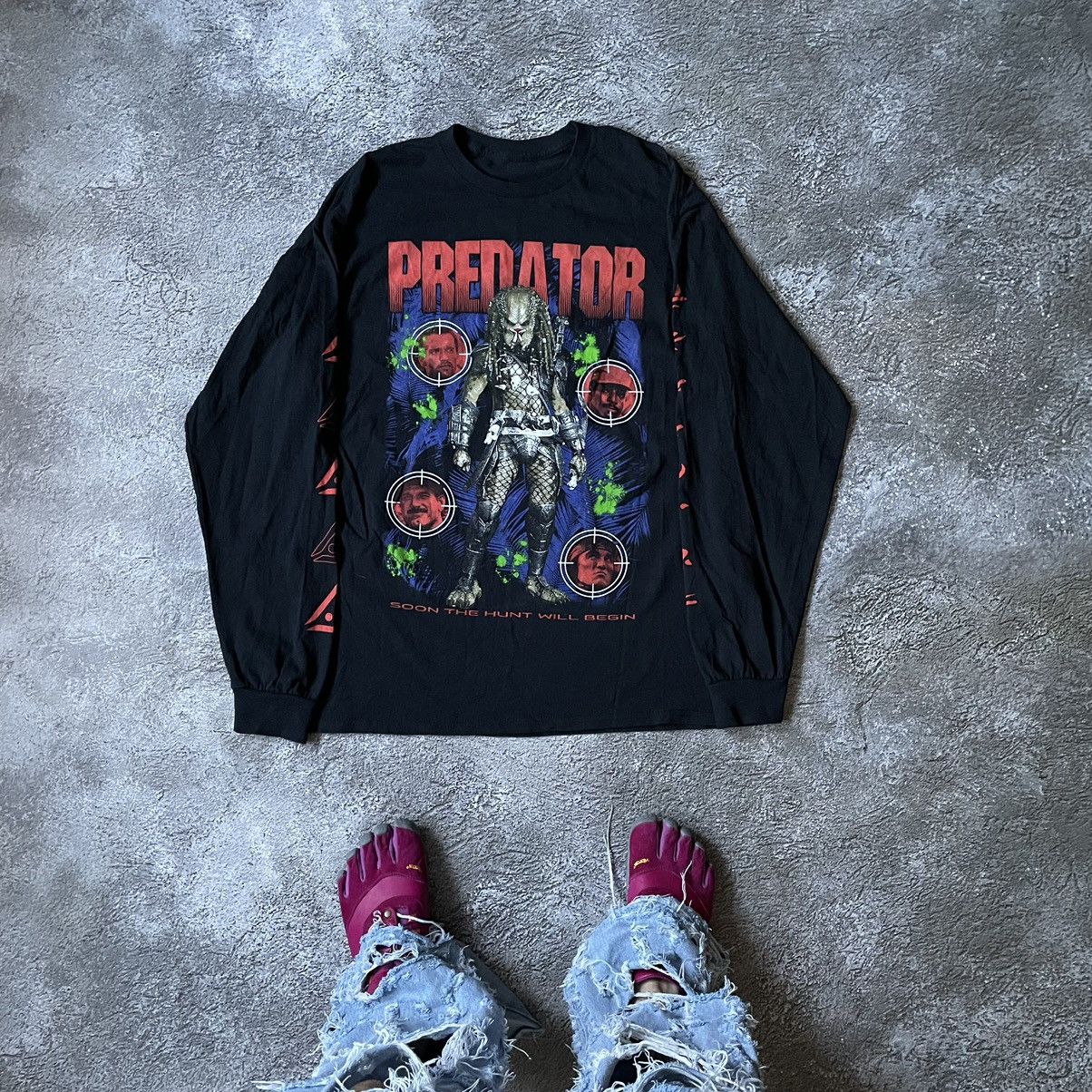 Band Tees Vintage Y2K PREDATOR PROMO ABSTRACT CREEPY FACE HORROR Size US L / EU 52-54 / 3 - 1 Thumbnail