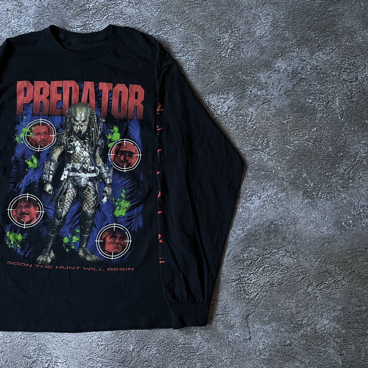 Band Tees Vintage Y2K PREDATOR PROMO ABSTRACT CREEPY FACE HORROR Size US L / EU 52-54 / 3 - 3 Thumbnail