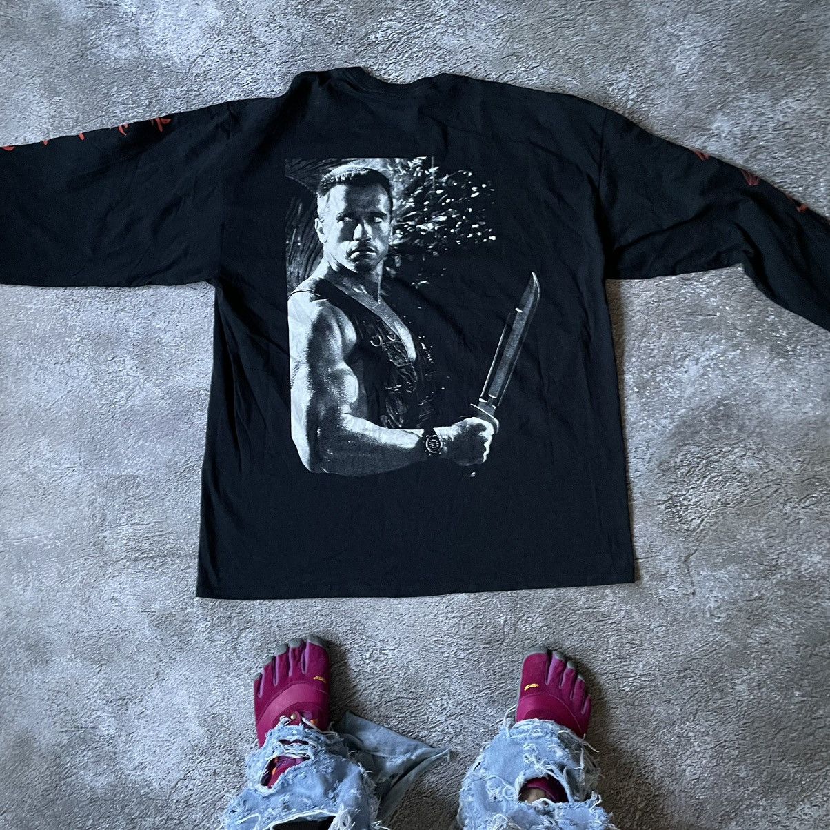 Band Tees Vintage Y2K PREDATOR PROMO ABSTRACT CREEPY FACE HORROR Size US L / EU 52-54 / 3 - 7 Thumbnail