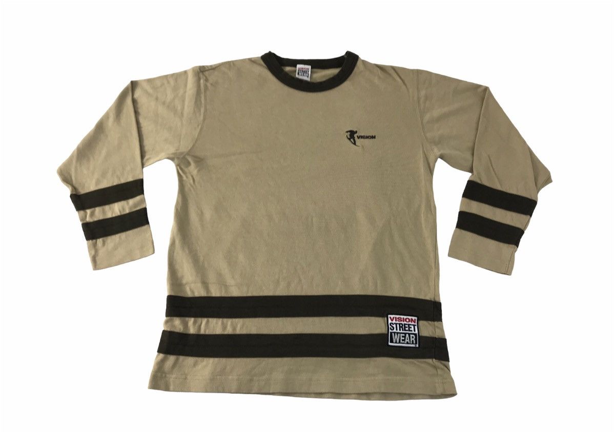 Vintage × Vision Streetwear Vision Street Wear Colour Block Skatebrand Longsleeve Tee Size US M / EU 48-50 / 2 - 1 Thumbnail