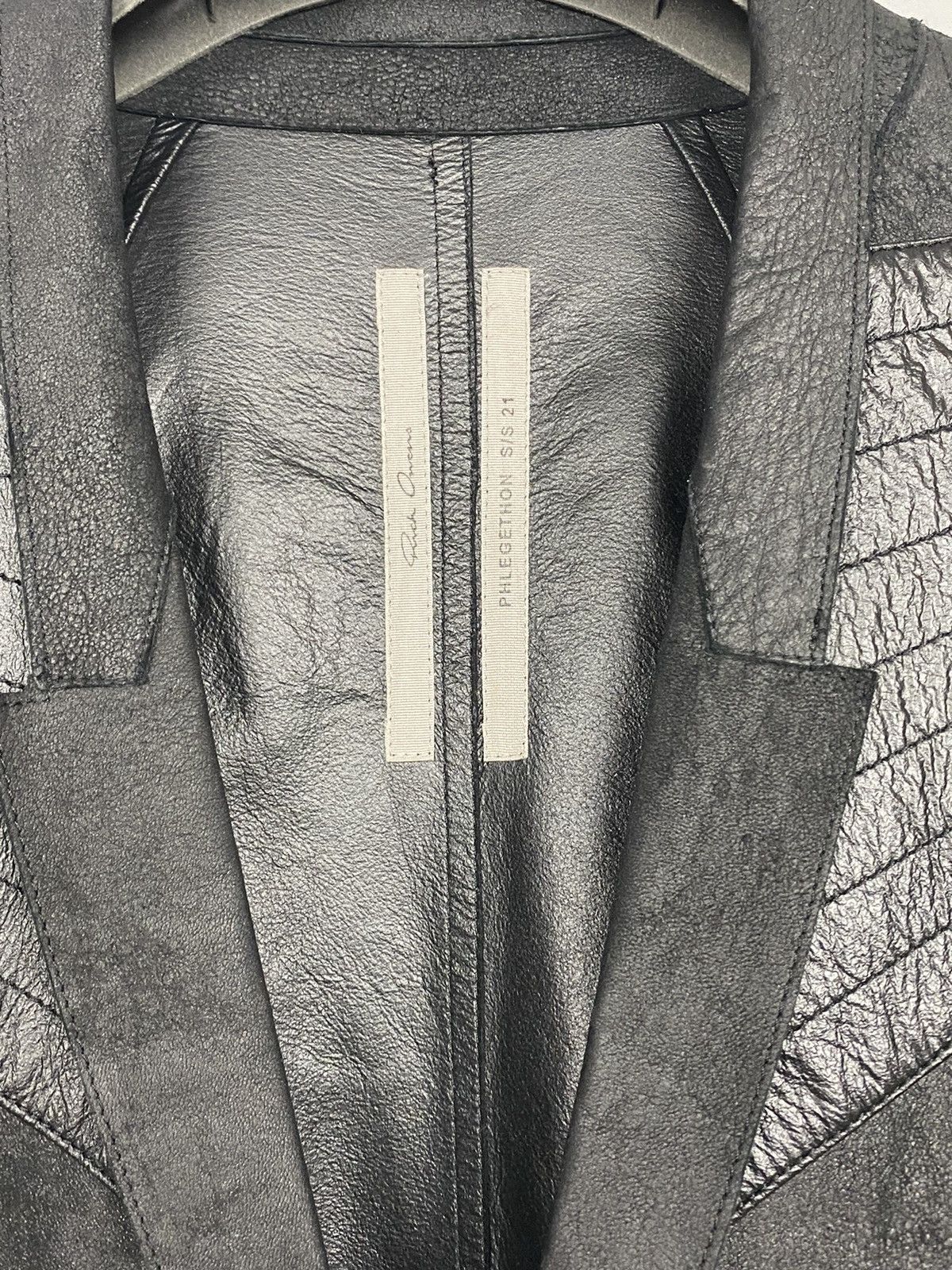 Rick Owens SS21 ‘PHLEGETHON’ Unlined Paper Lamb Lido Jacket Size US L / EU 52-54 / 3 - 4 Thumbnail