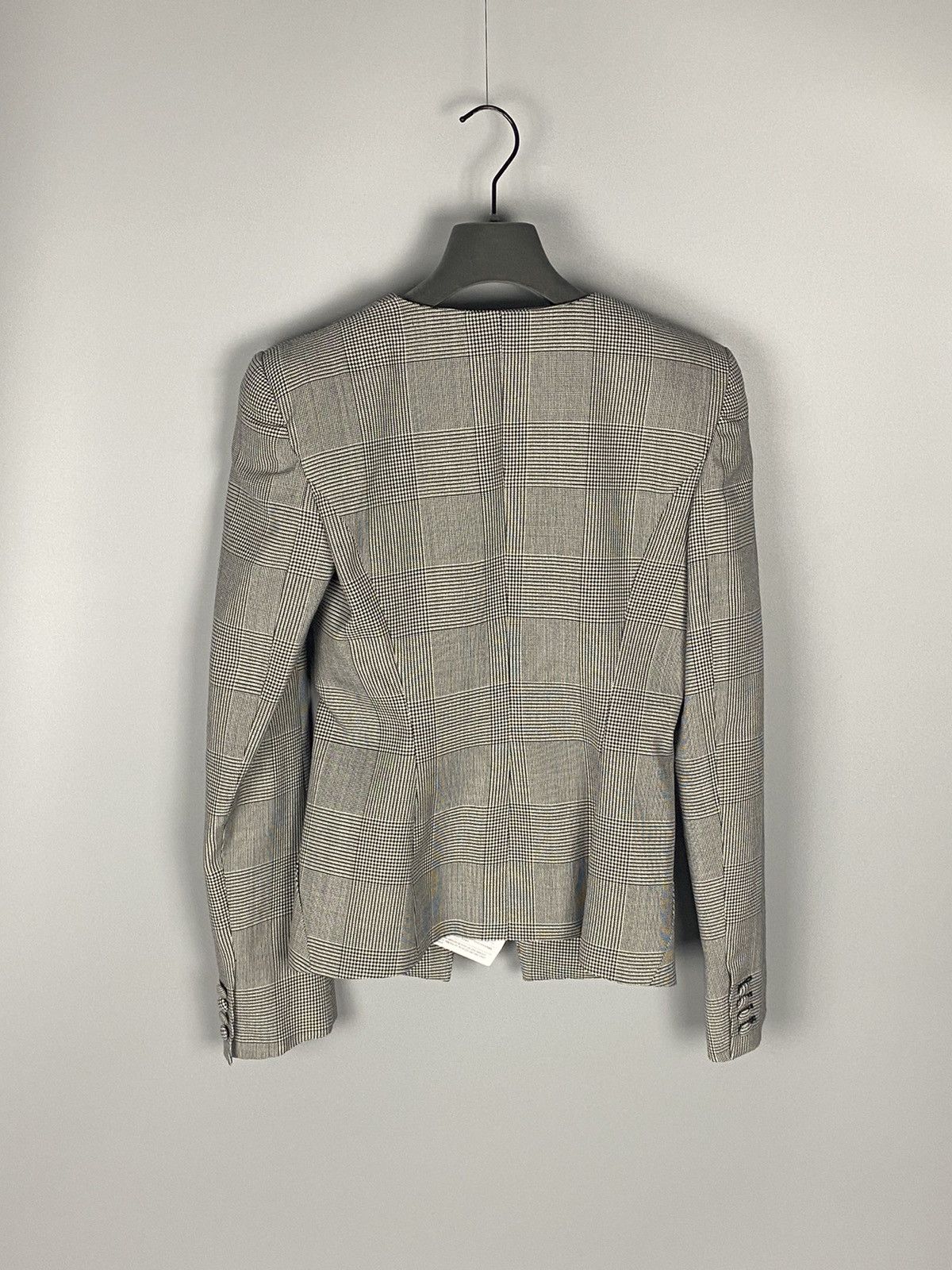 Gareth Pugh Mixed Houndstooth Wide Shoulder Blazer Size US XS / EU 42 / 0 - 7 Thumbnail