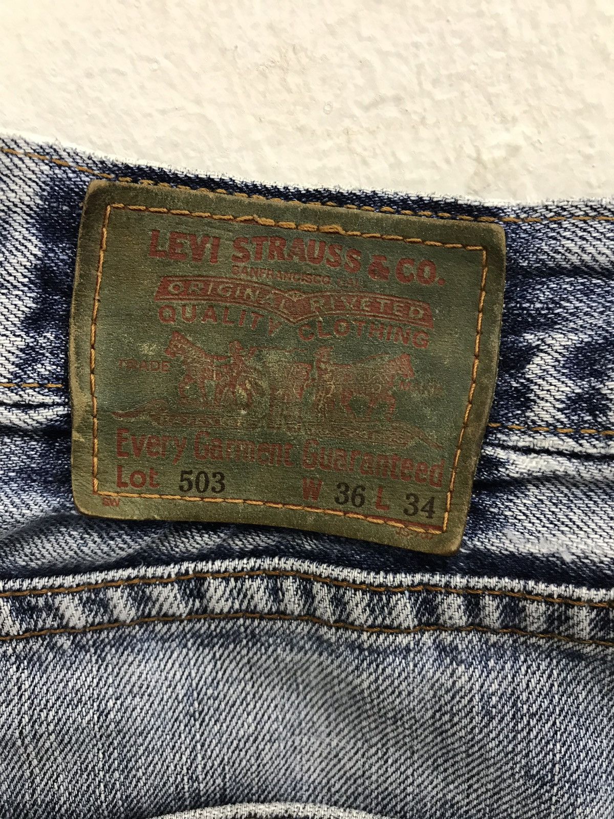 Levi's Vintage Clothing Vintage Levi’s Lot 503 Distressed Denim Jeans Size US 36 / EU 52 - 11 Thumbnail