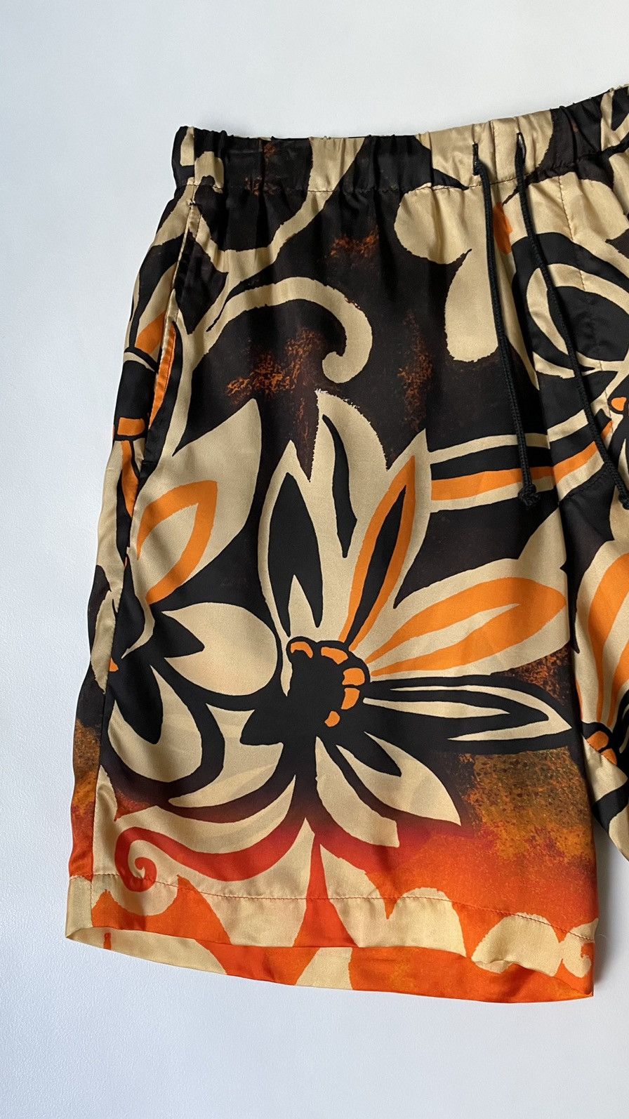 Dries Van Noten A/W 20 Ombre Floral Satin Shorts Size US 32 / EU 48 - 5 Thumbnail