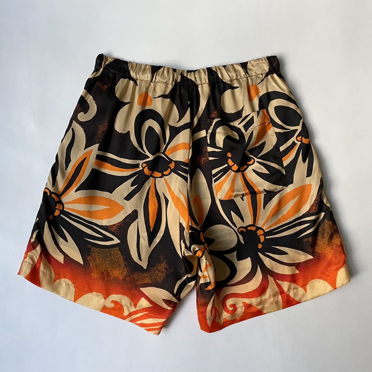 Dries Van Noten A/W 20 Ombre Floral Satin Shorts Size US 32 / EU 48 - 6 Thumbnail