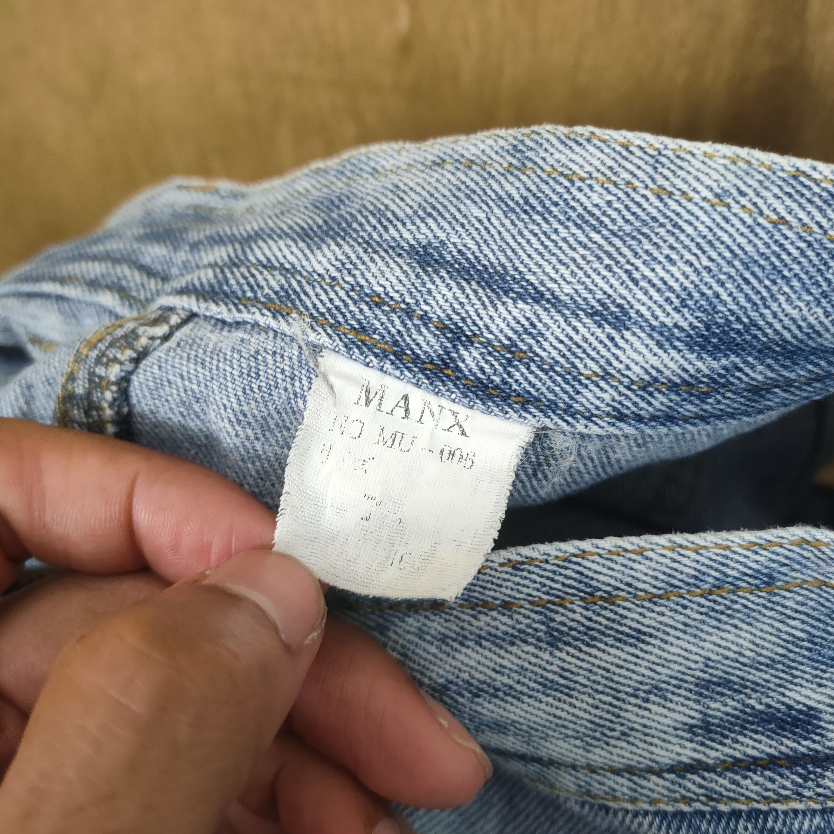 Japanese Brand MANX LIGHT BLUE DISTRESSED KNEE CARGO PANTS Size US 30 / EU 46 - 14 Thumbnail