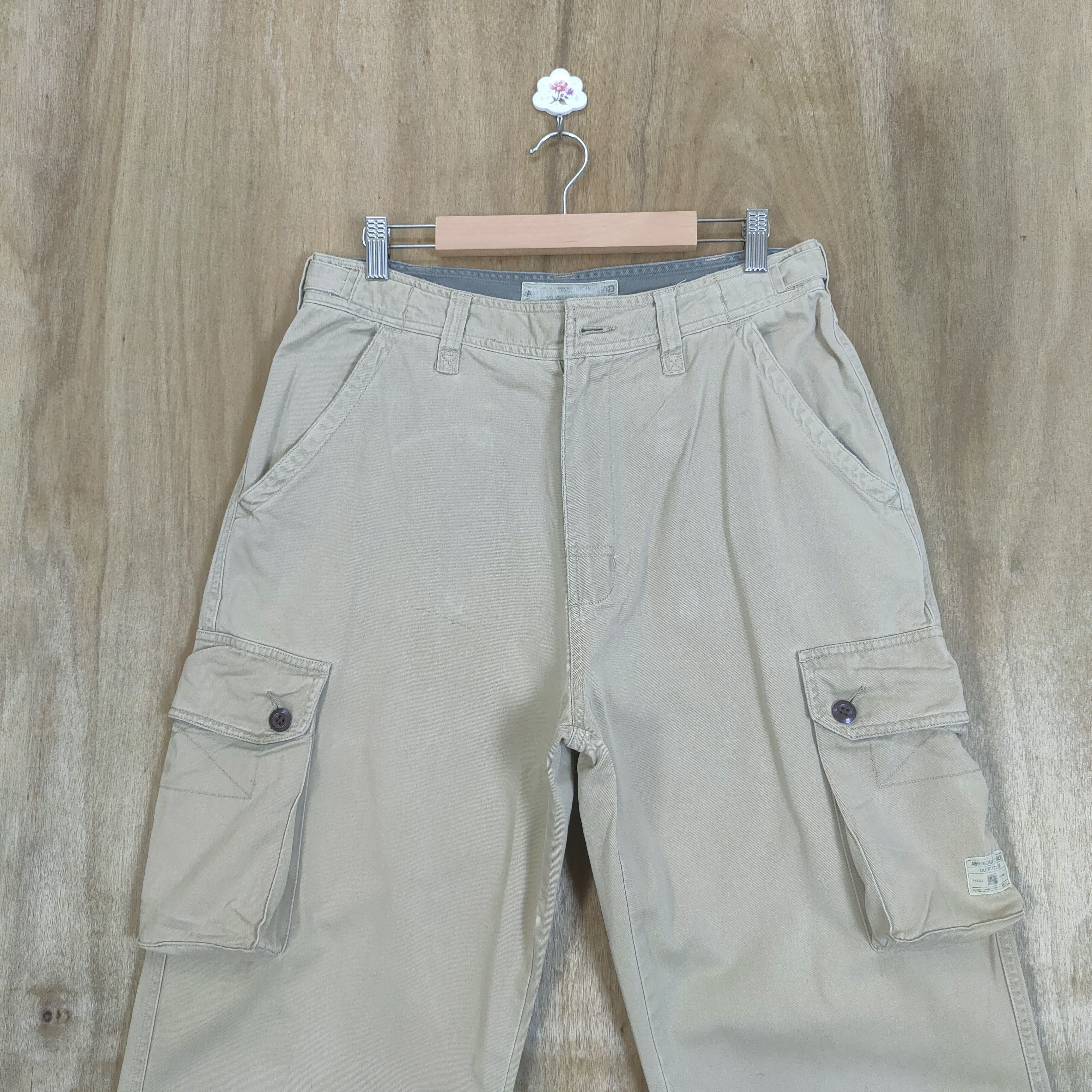 Designer VINTAGE BRAND BAGGY CARGO PANTS Size US 30 / EU 46 - 2 Thumbnail