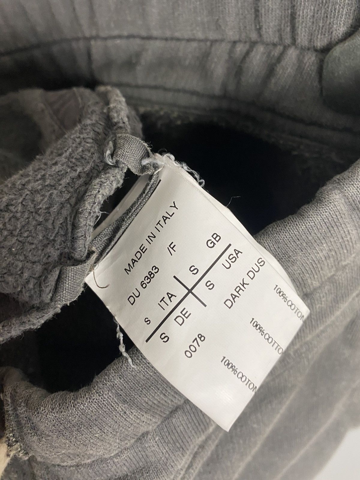 Rick Owens × Rick Owens Drkshdw DRKSHDW Felpa Drawstring Berlins Rick Owen Size US 30 / EU 46 - 6 Thumbnail