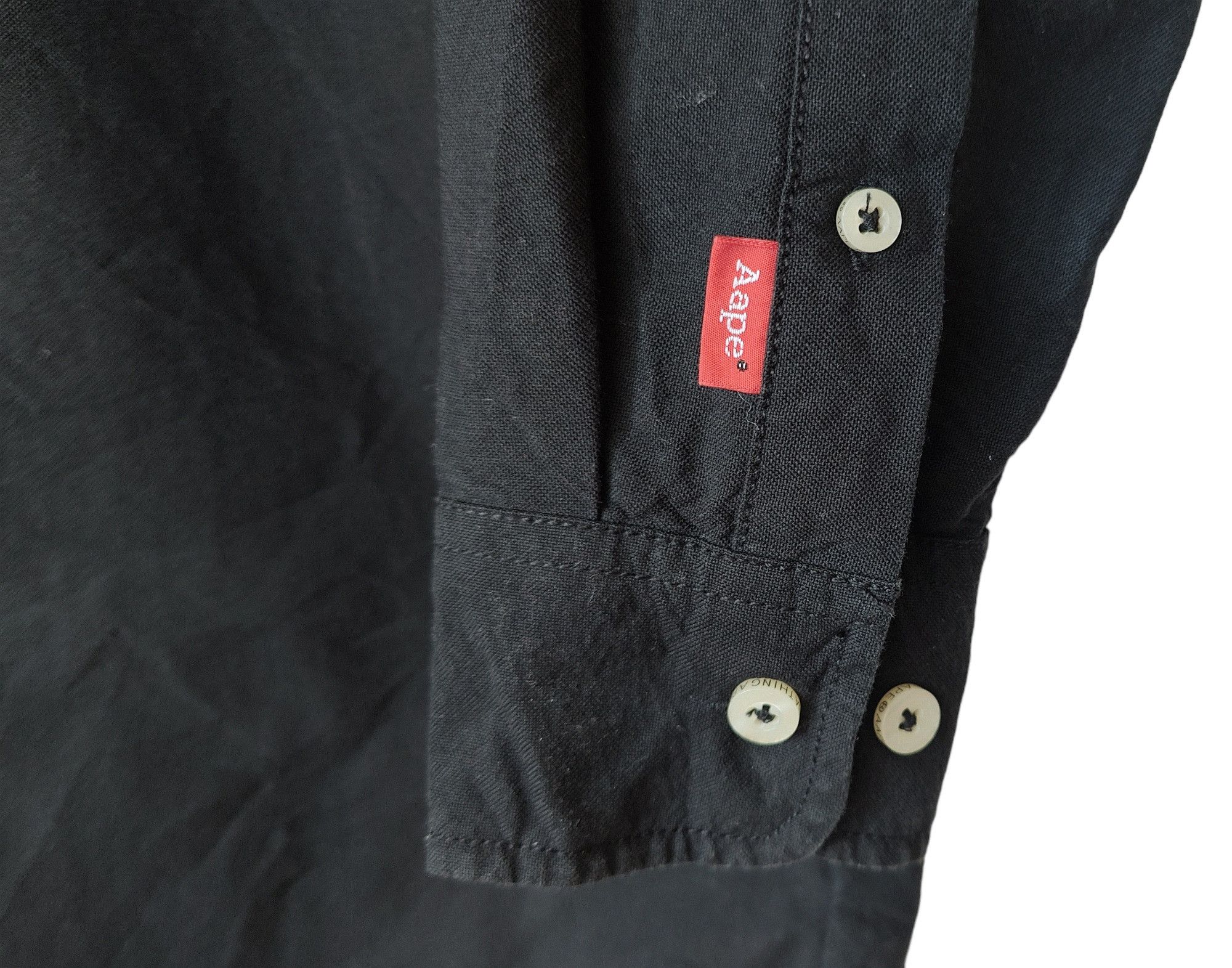Aape Aape by A Bathing Ape Big Logo Button Up Long Shirt Size US M / EU 48-50 / 2 - 8 Thumbnail