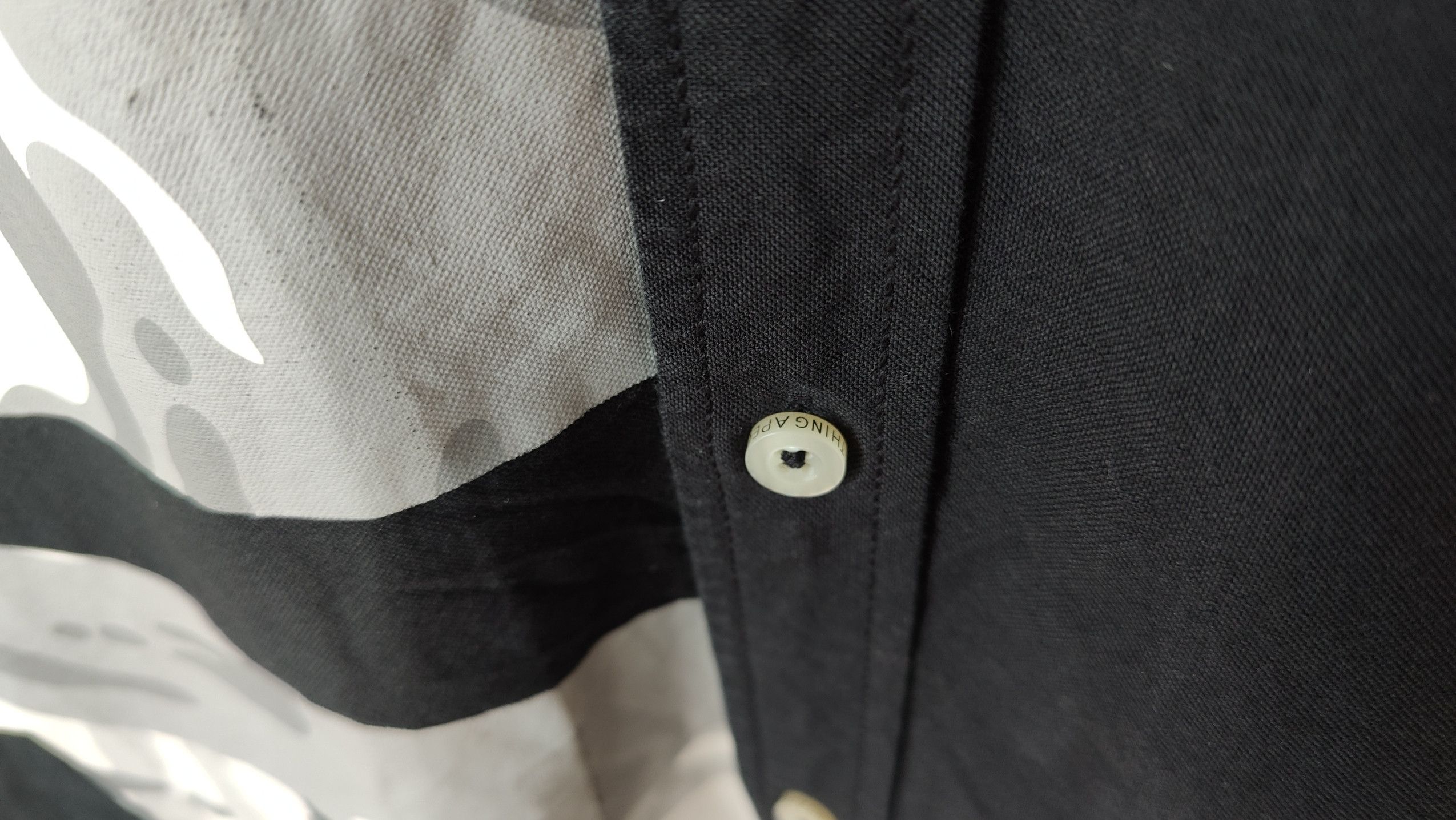 Aape Aape by A Bathing Ape Big Logo Button Up Long Shirt Size US M / EU 48-50 / 2 - 6 Thumbnail