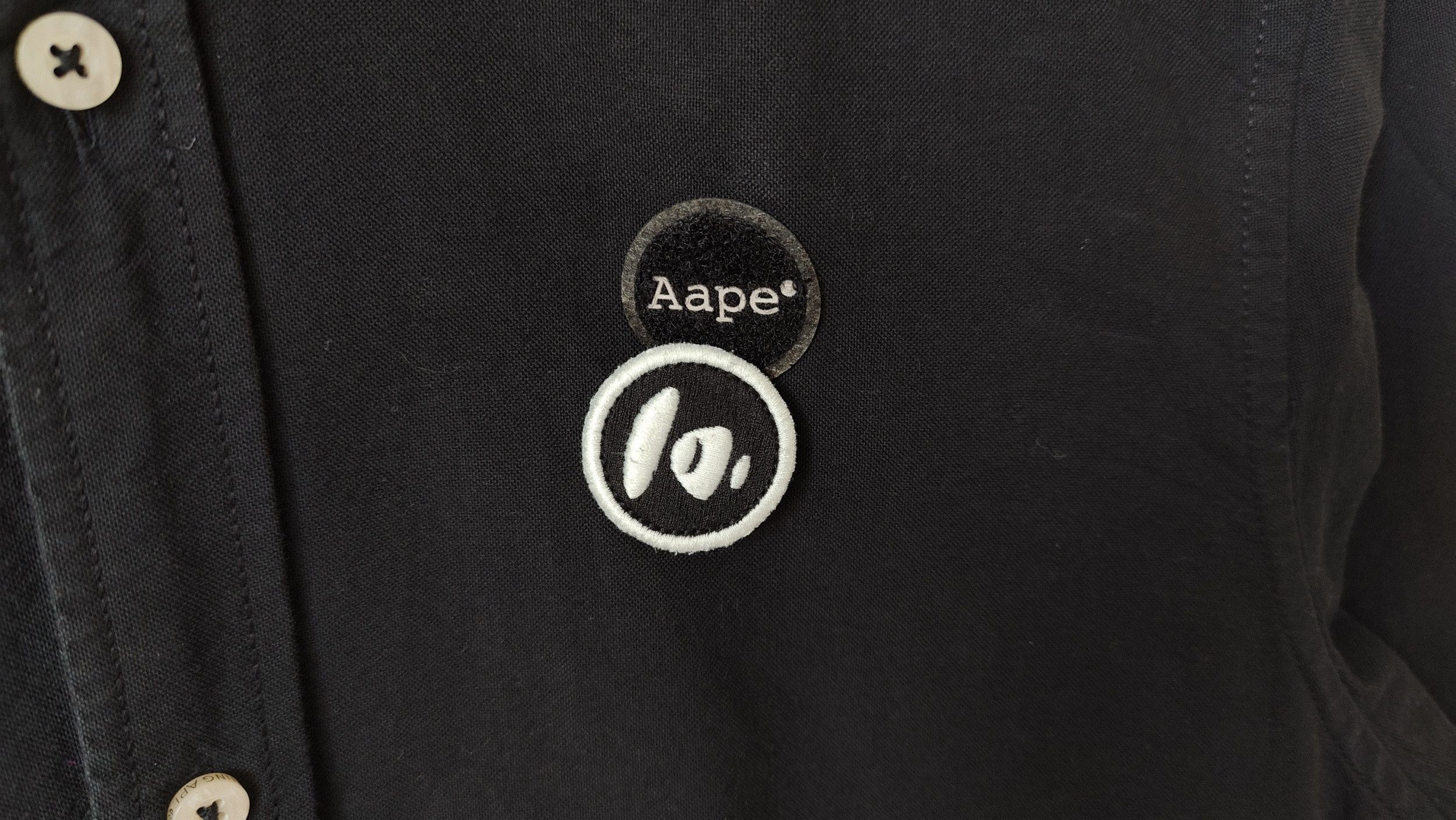 Aape Aape by A Bathing Ape Big Logo Button Up Long Shirt Size US M / EU 48-50 / 2 - 3 Thumbnail