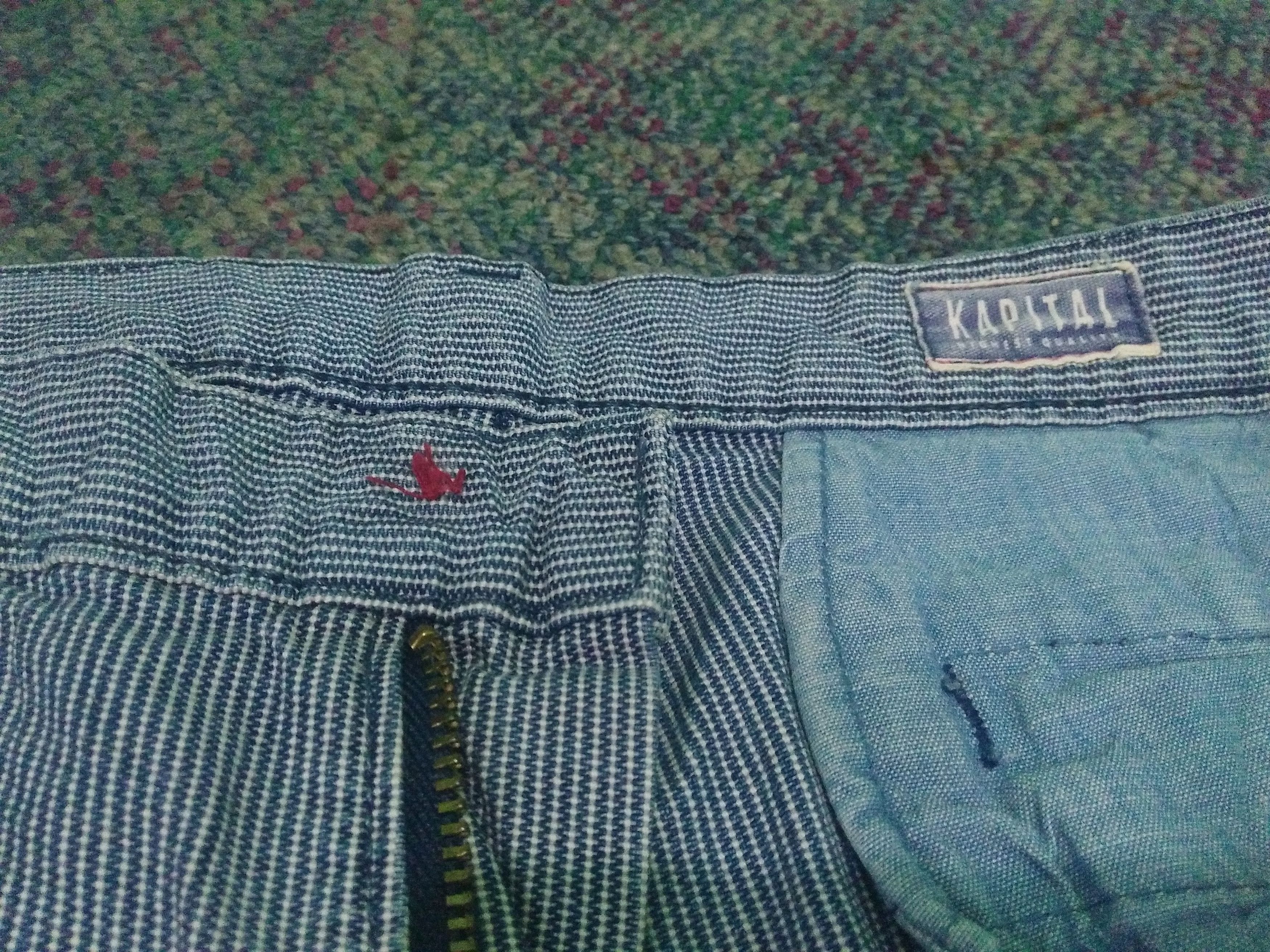 Japanese Brand × Kapital Hickory Kapital Women Shorts Pant Made in Japan Size 26" / US 2 / IT 38 - 3 Thumbnail