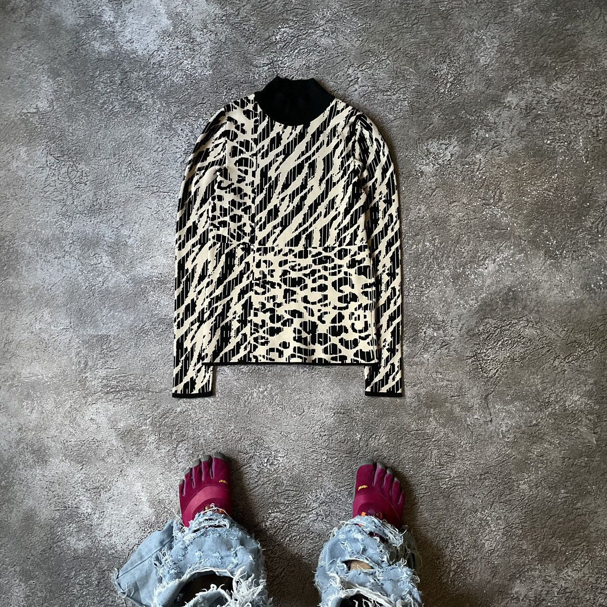 Vintage Vintage Y2K SWEATER 90s ABSTRACT MOHAIR Knitted M Size M / US 6-8 / IT 42-44 - 1 Thumbnail