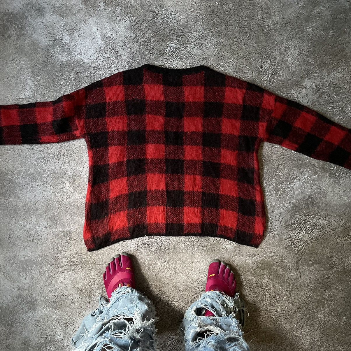 If Six Was Nine Vintage Y2K ABSTRACT LUMBERJACK MOHAIR SWEATER Buymypiece Size US M / EU 48-50 / 2 - 6 Thumbnail