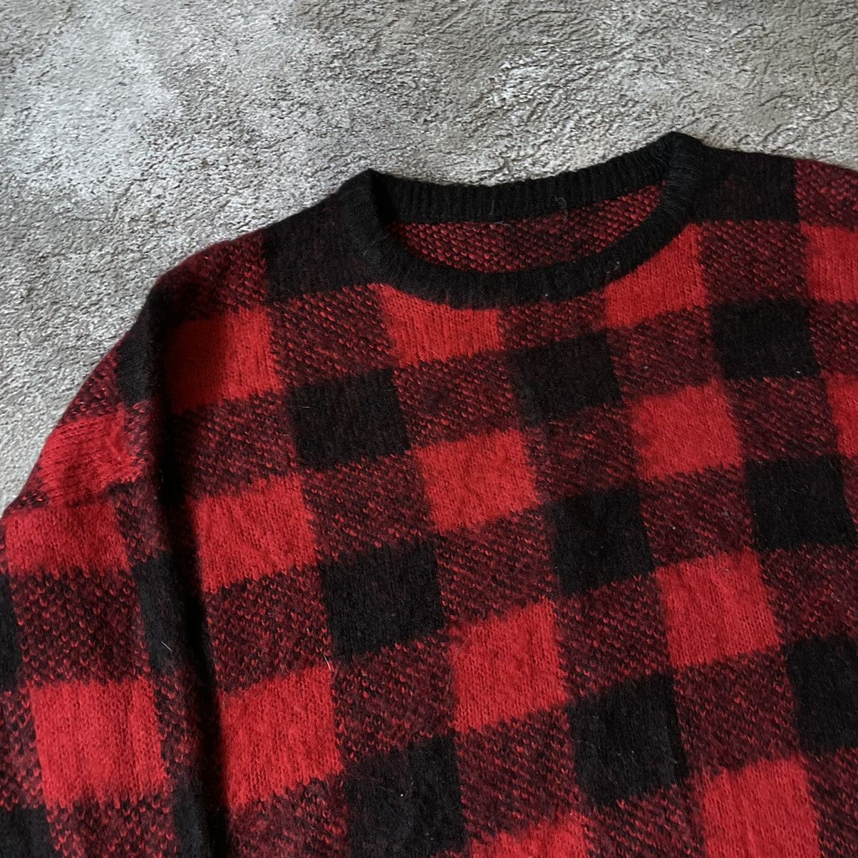 If Six Was Nine Vintage Y2K ABSTRACT LUMBERJACK MOHAIR SWEATER Buymypiece Size US M / EU 48-50 / 2 - 5 Thumbnail