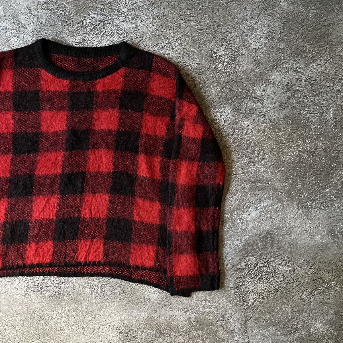 If Six Was Nine Vintage Y2K ABSTRACT LUMBERJACK MOHAIR SWEATER Buymypiece Size US M / EU 48-50 / 2 - 3 Thumbnail