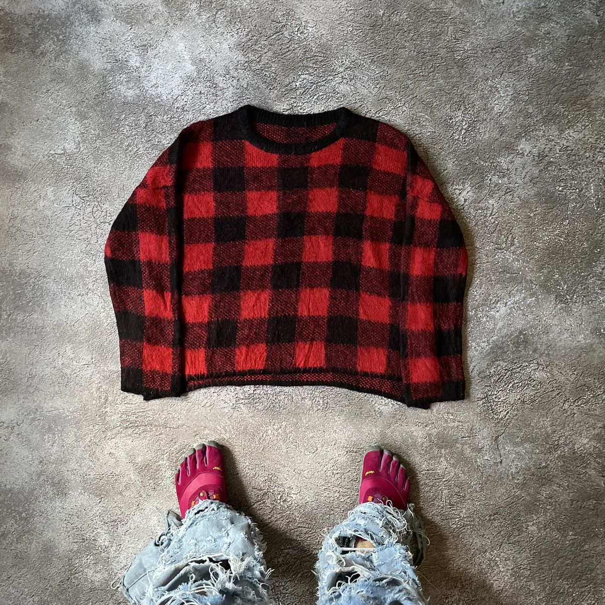 If Six Was Nine Vintage Y2K ABSTRACT LUMBERJACK MOHAIR SWEATER Buymypiece Size US M / EU 48-50 / 2 - 1 Thumbnail
